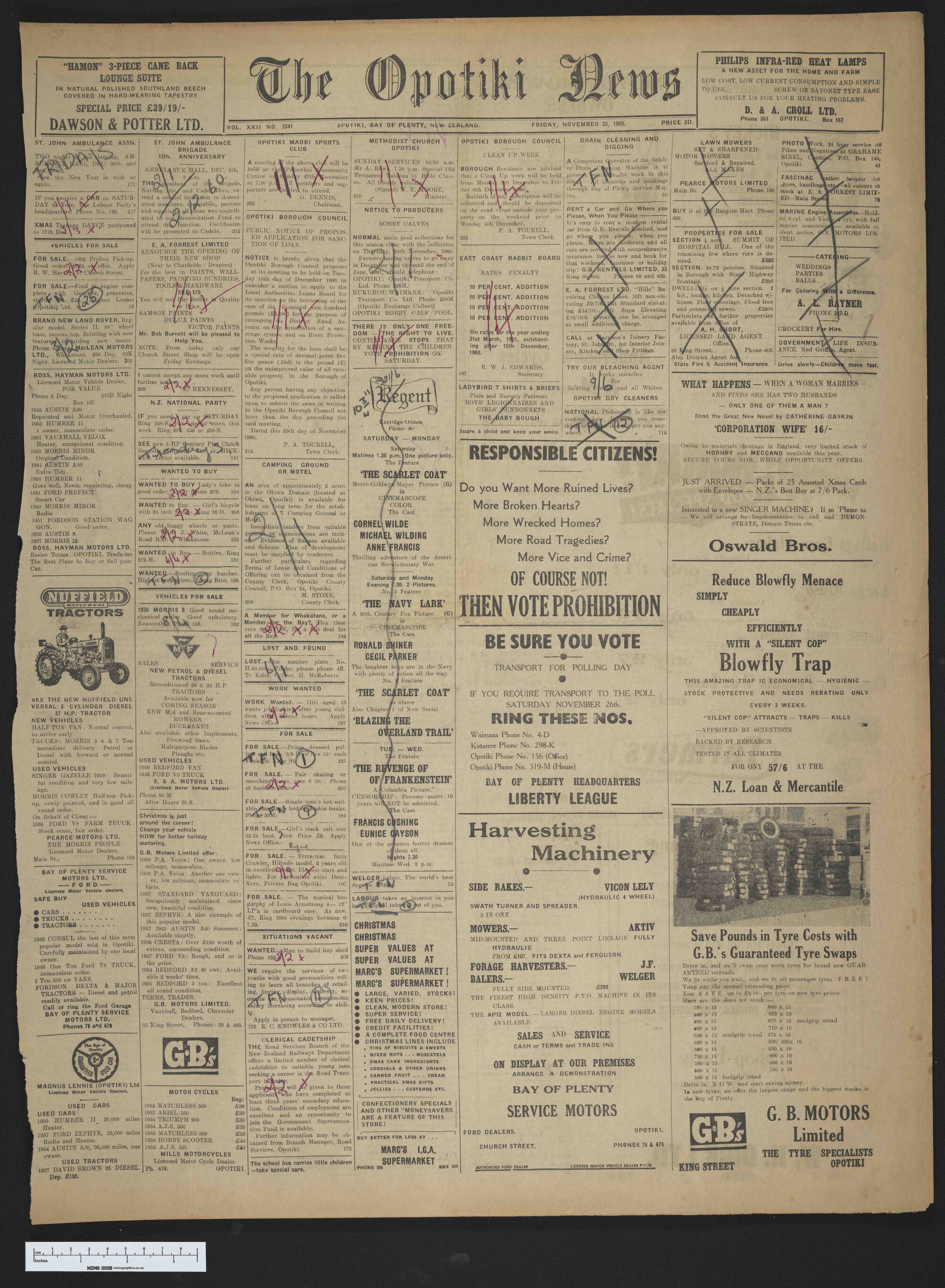 1960-11-25 Opotiki News