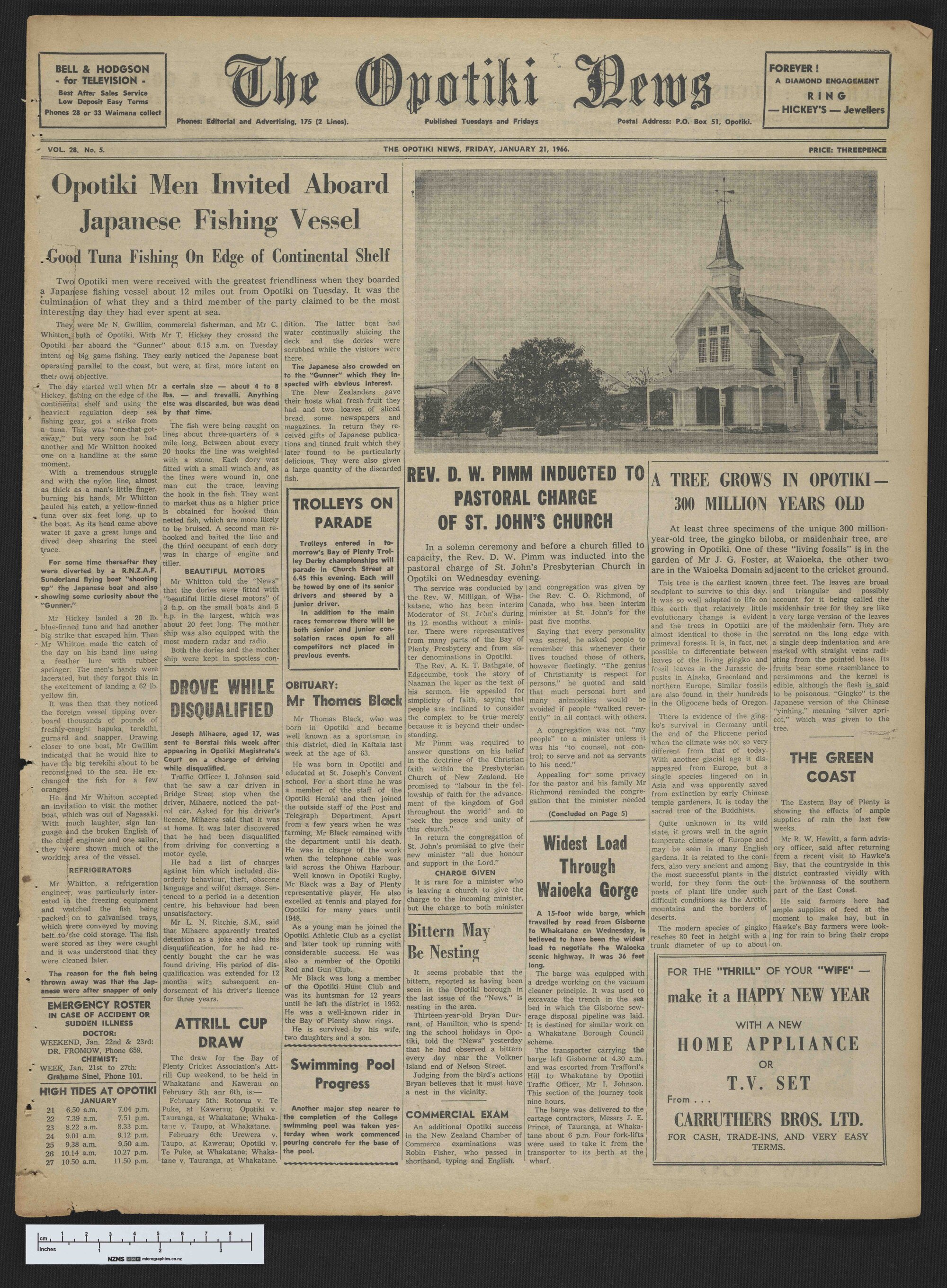 1966-01-21 Opotiki News