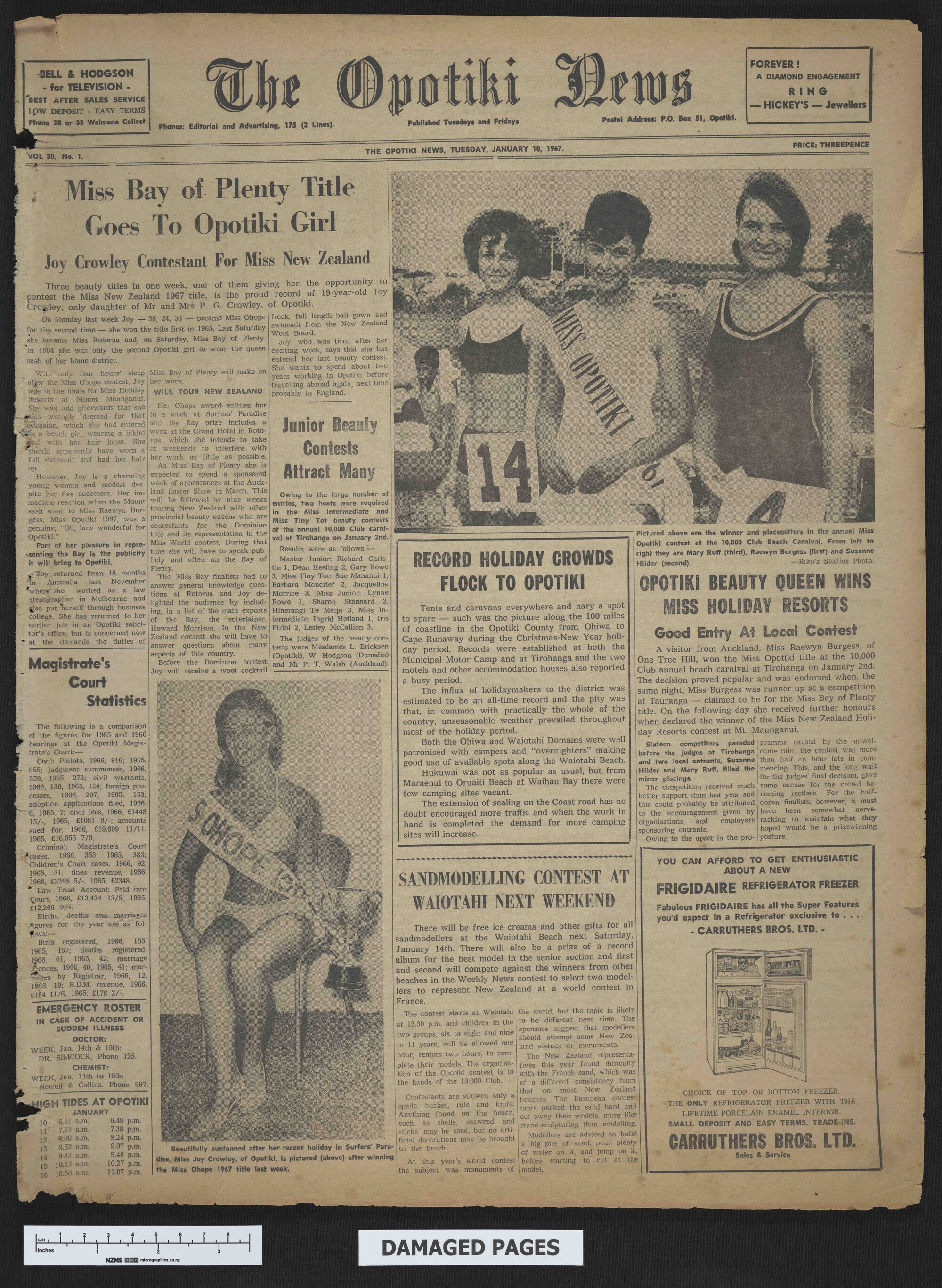 1967-01-10 Opotiki News