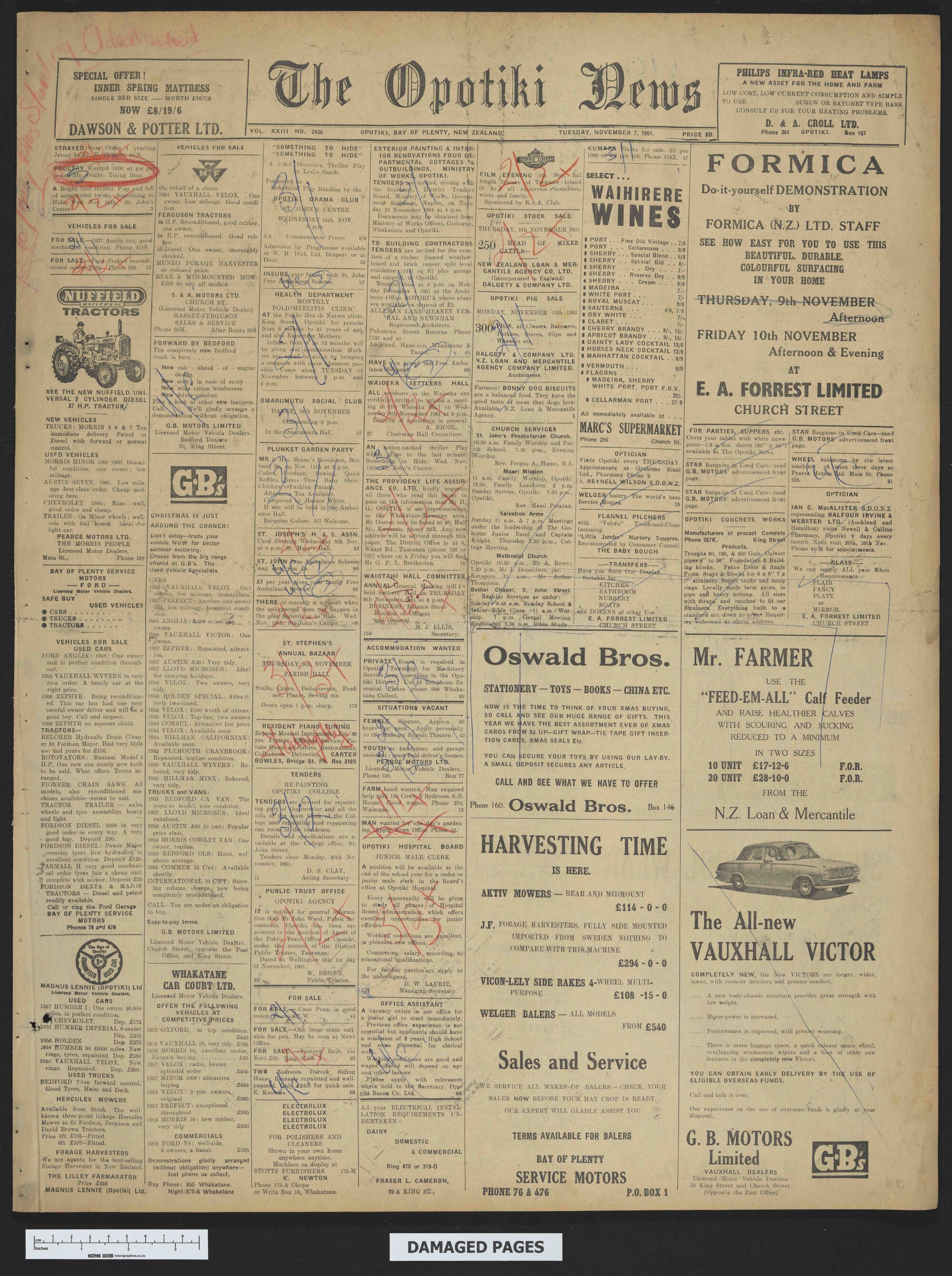1961-11-07 Opotiki News