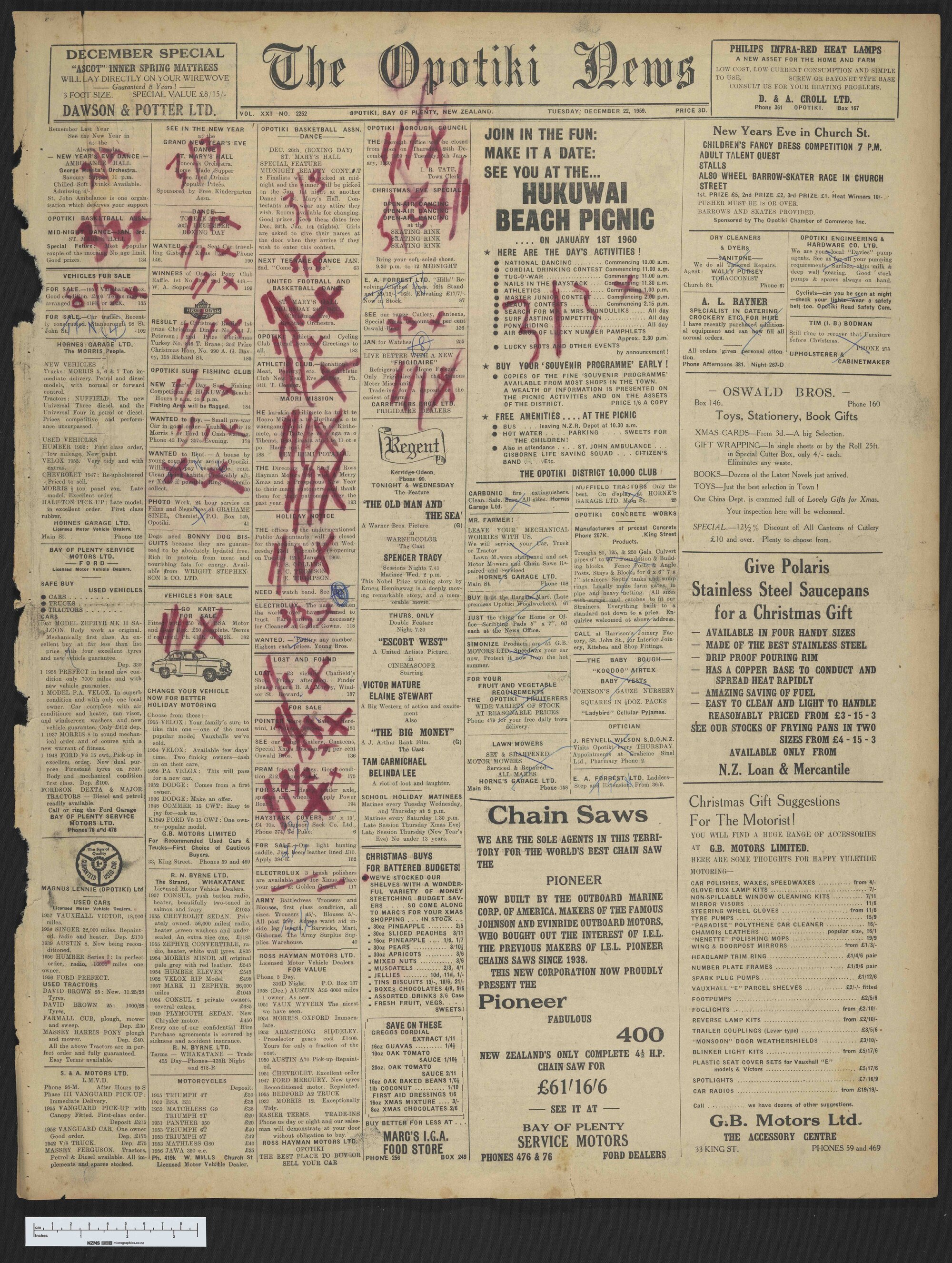1959-12-22 Opotiki News