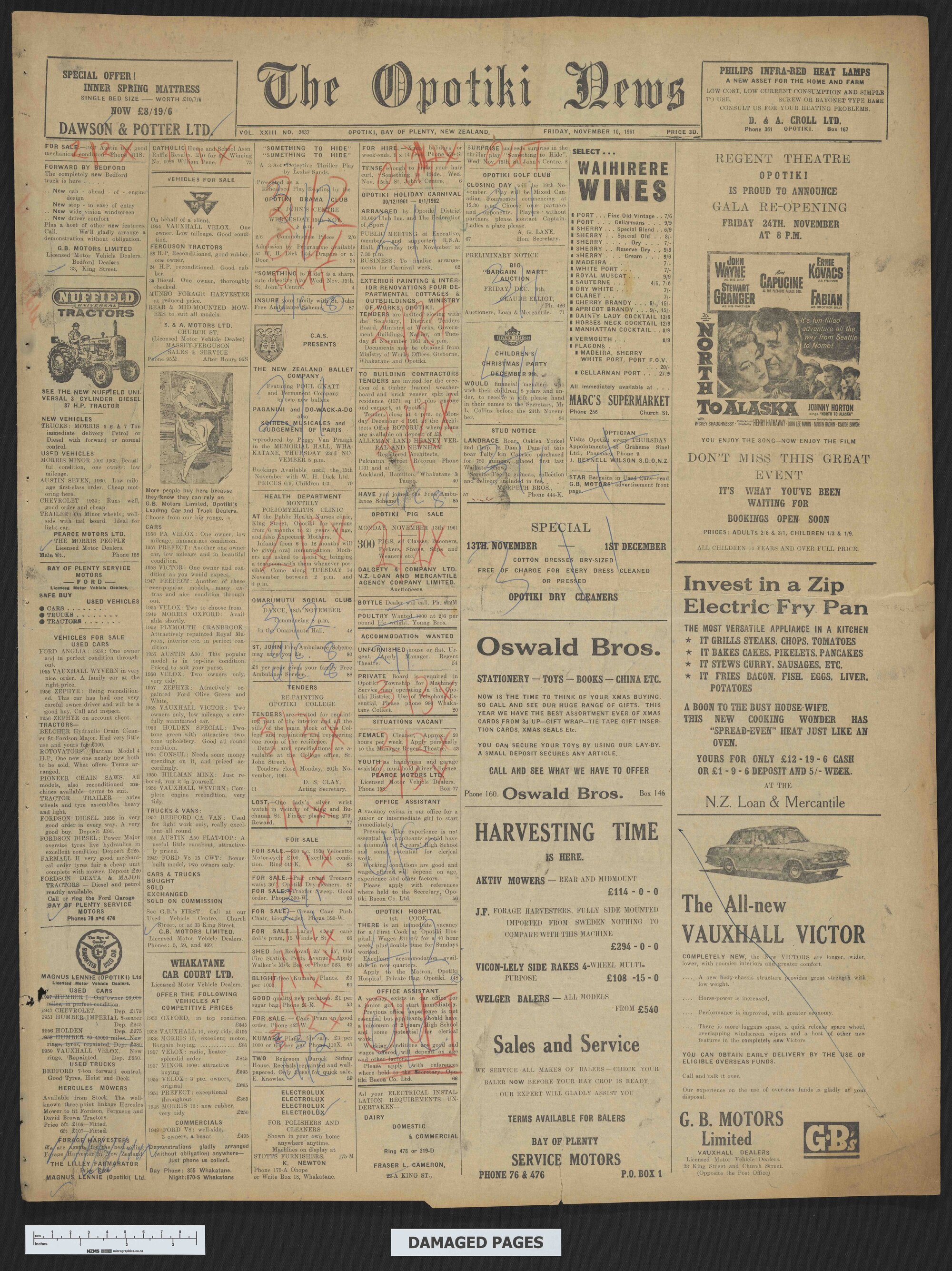 1961-11-10 Opotiki News