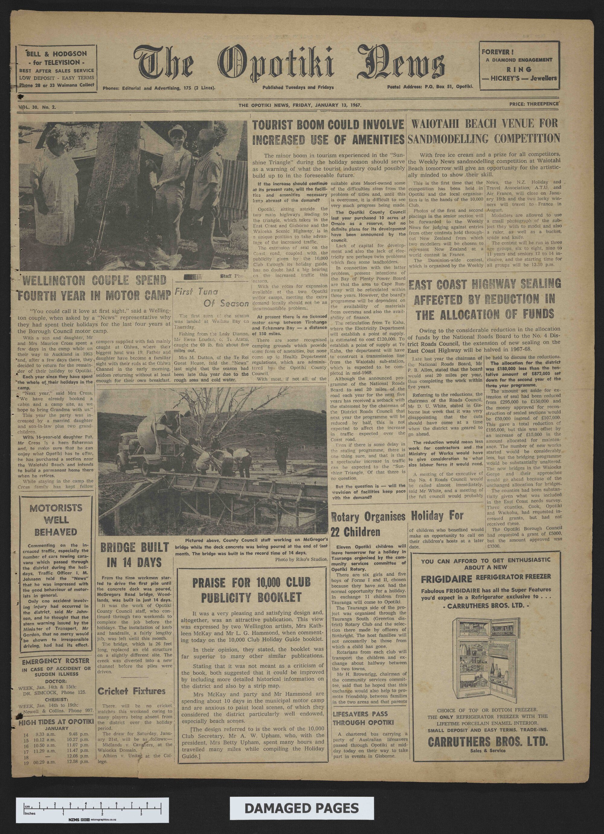 1967-01-13 Opotiki News