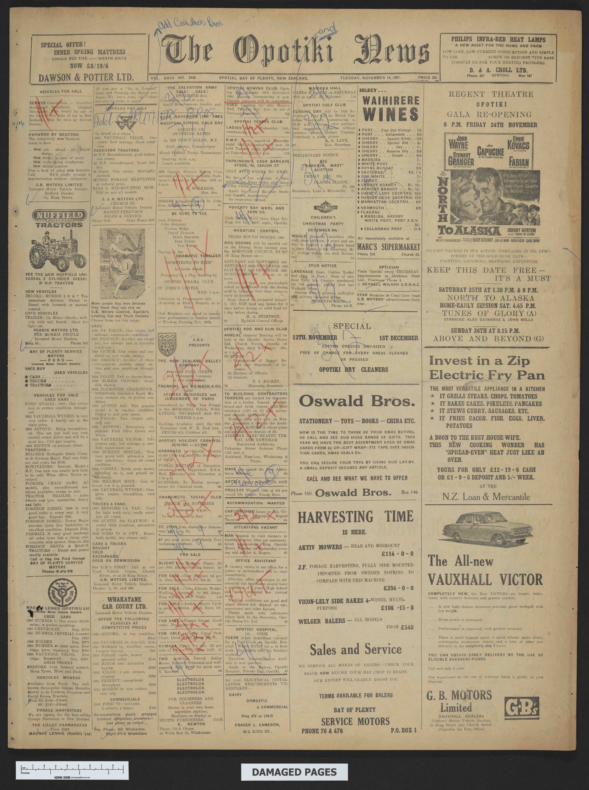 1961-11-14 Opotiki News
