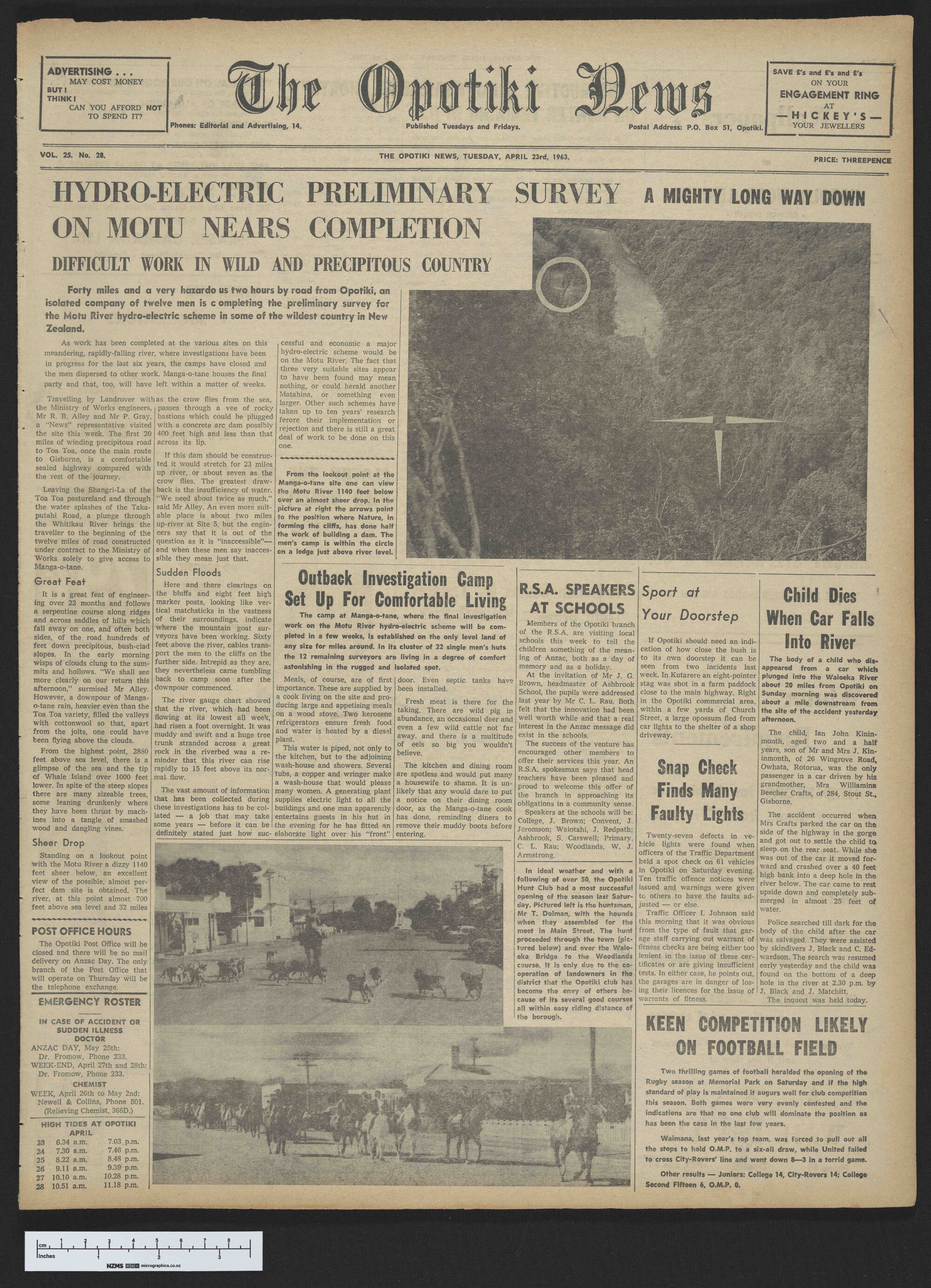 1963-04-23 Opotiki News