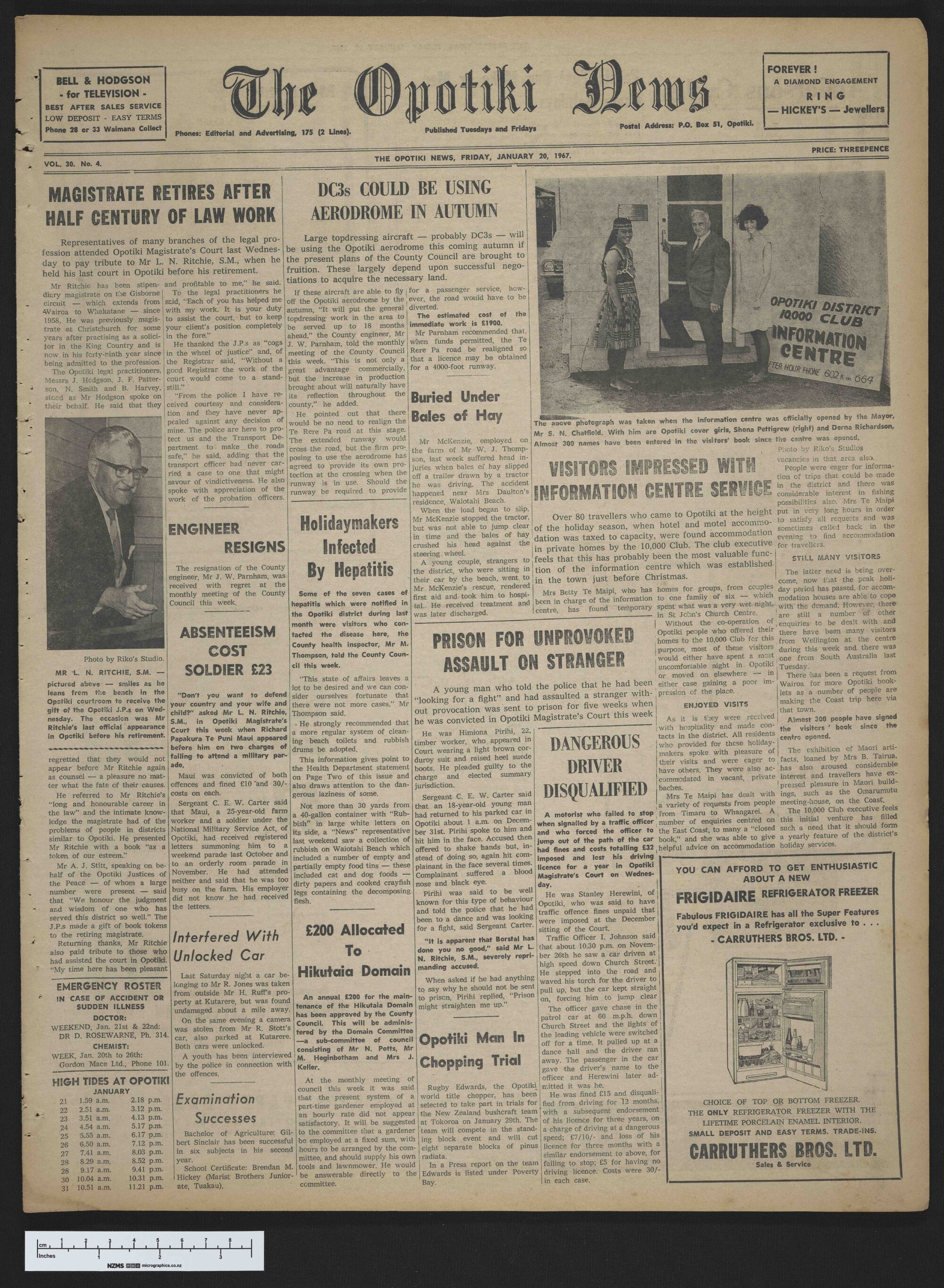 1967-01-20 Opotiki News