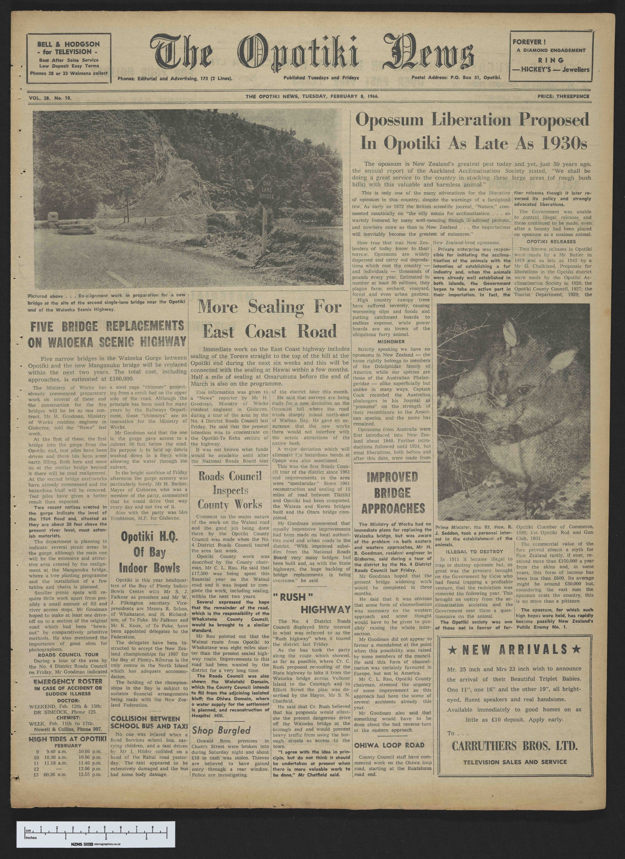 1966-02-08 Opotiki News