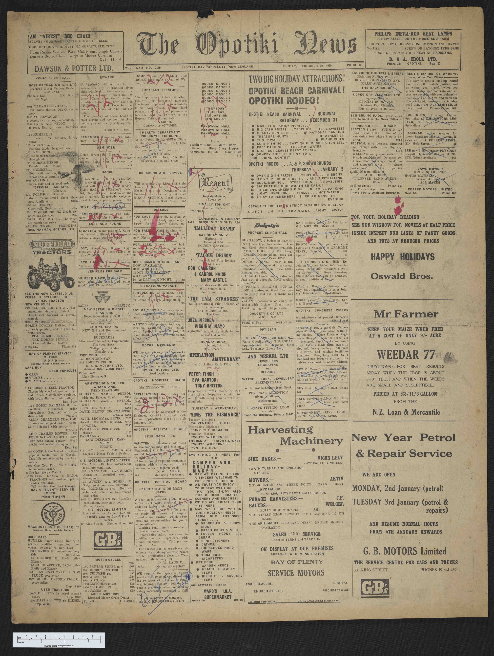 1960-12-30 Opotiki News