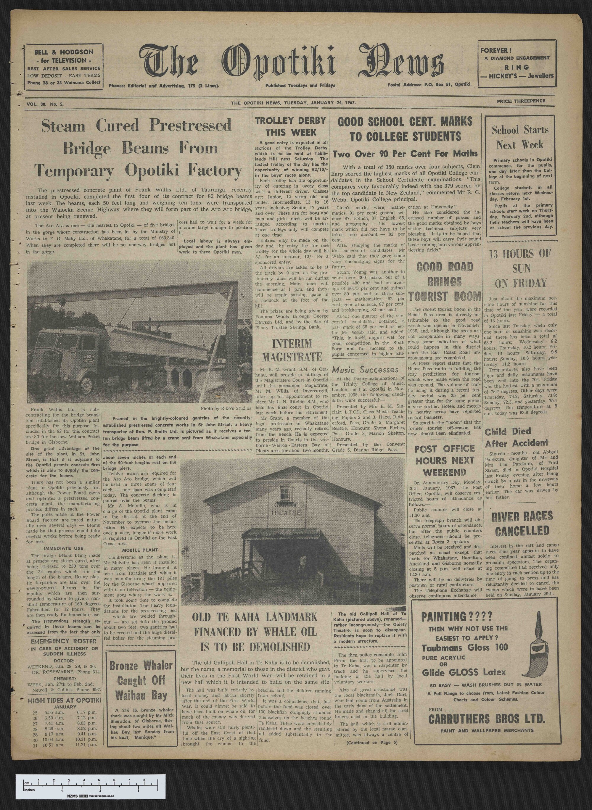 1967-01-24 Opotiki News