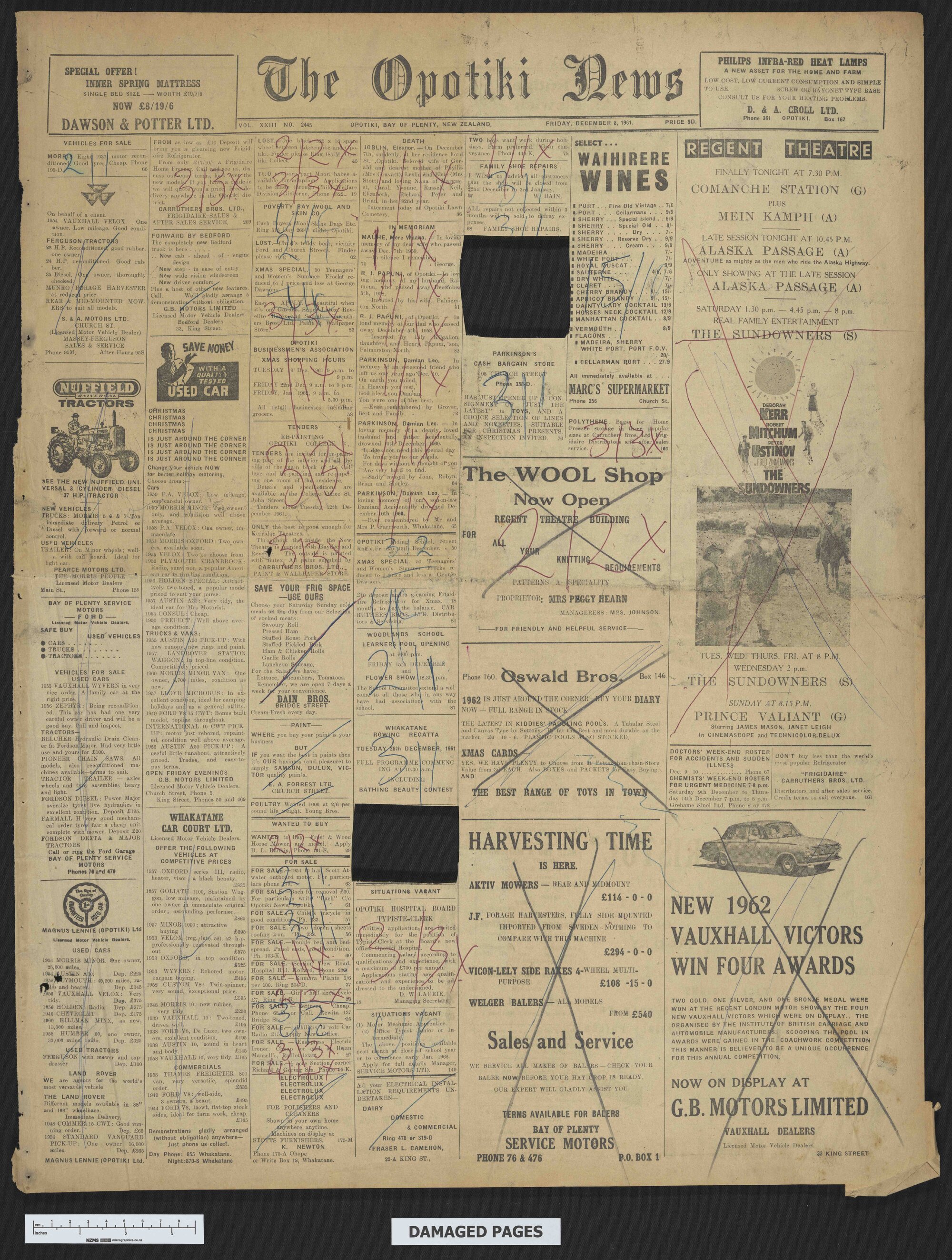 1961-12-08 Opotiki News