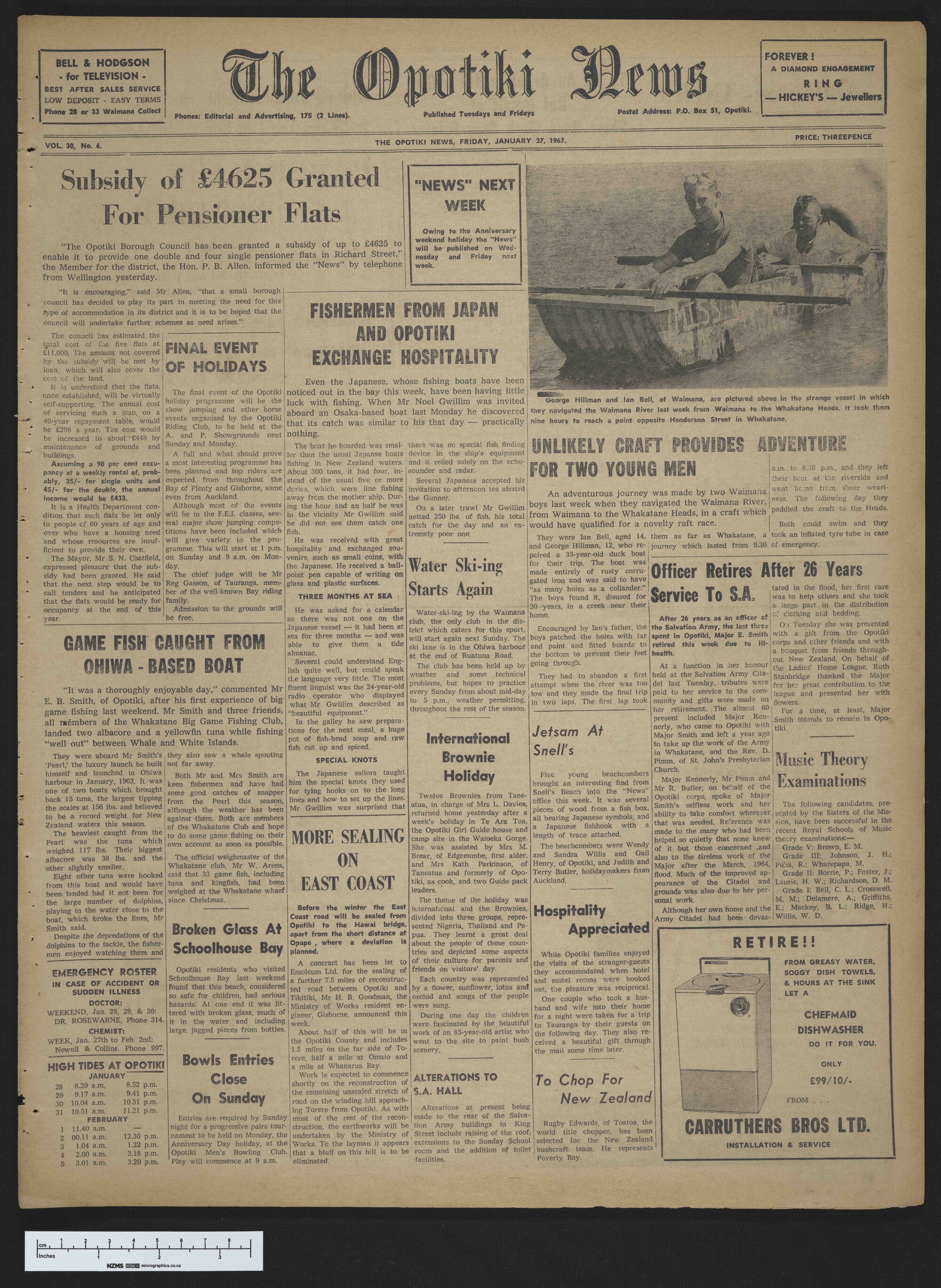 1967-01-27 Opotiki News