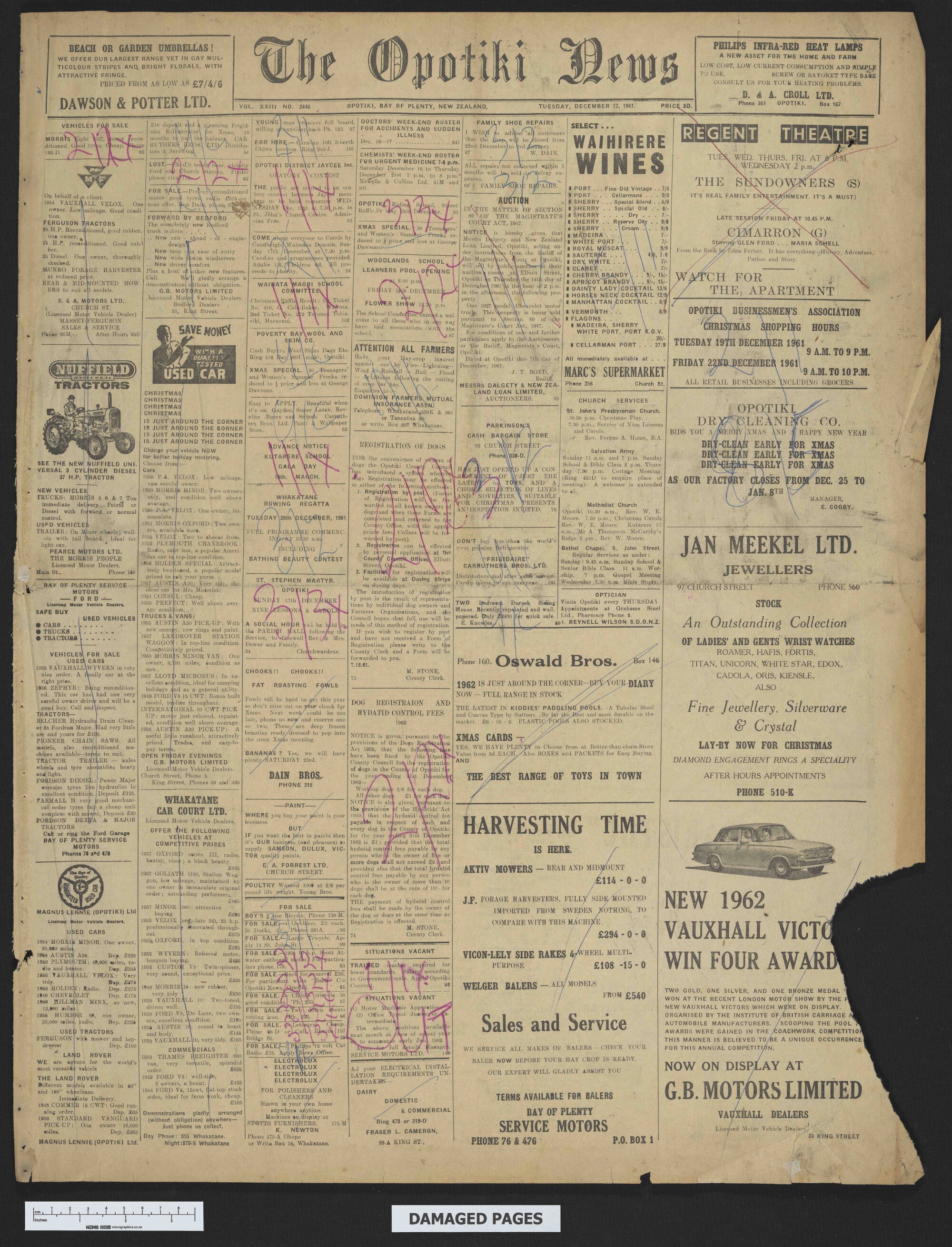 1961-12-12 Opotiki News