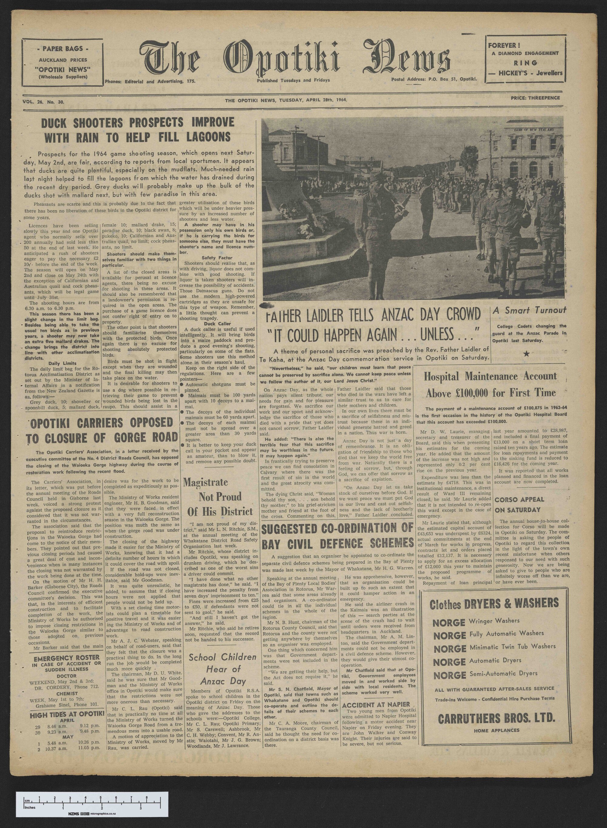 1964-04-28 Opotiki News