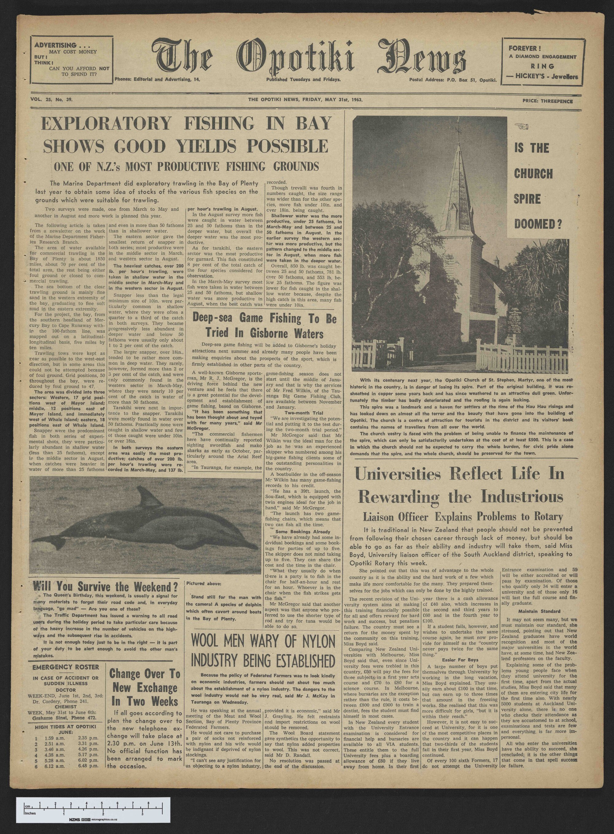 1963-05-31 Opotiki News