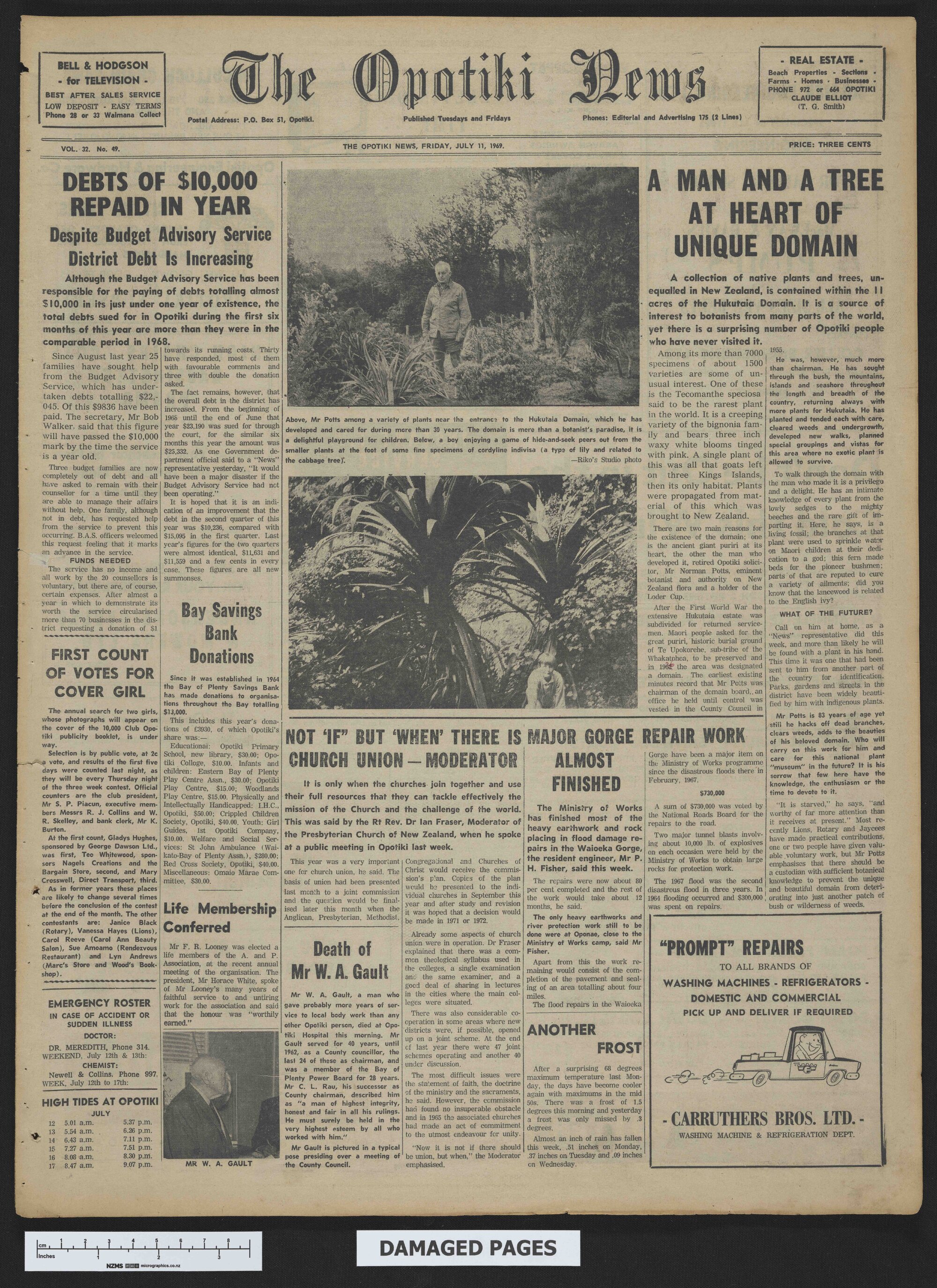 1969-07-11 Opotiki News
