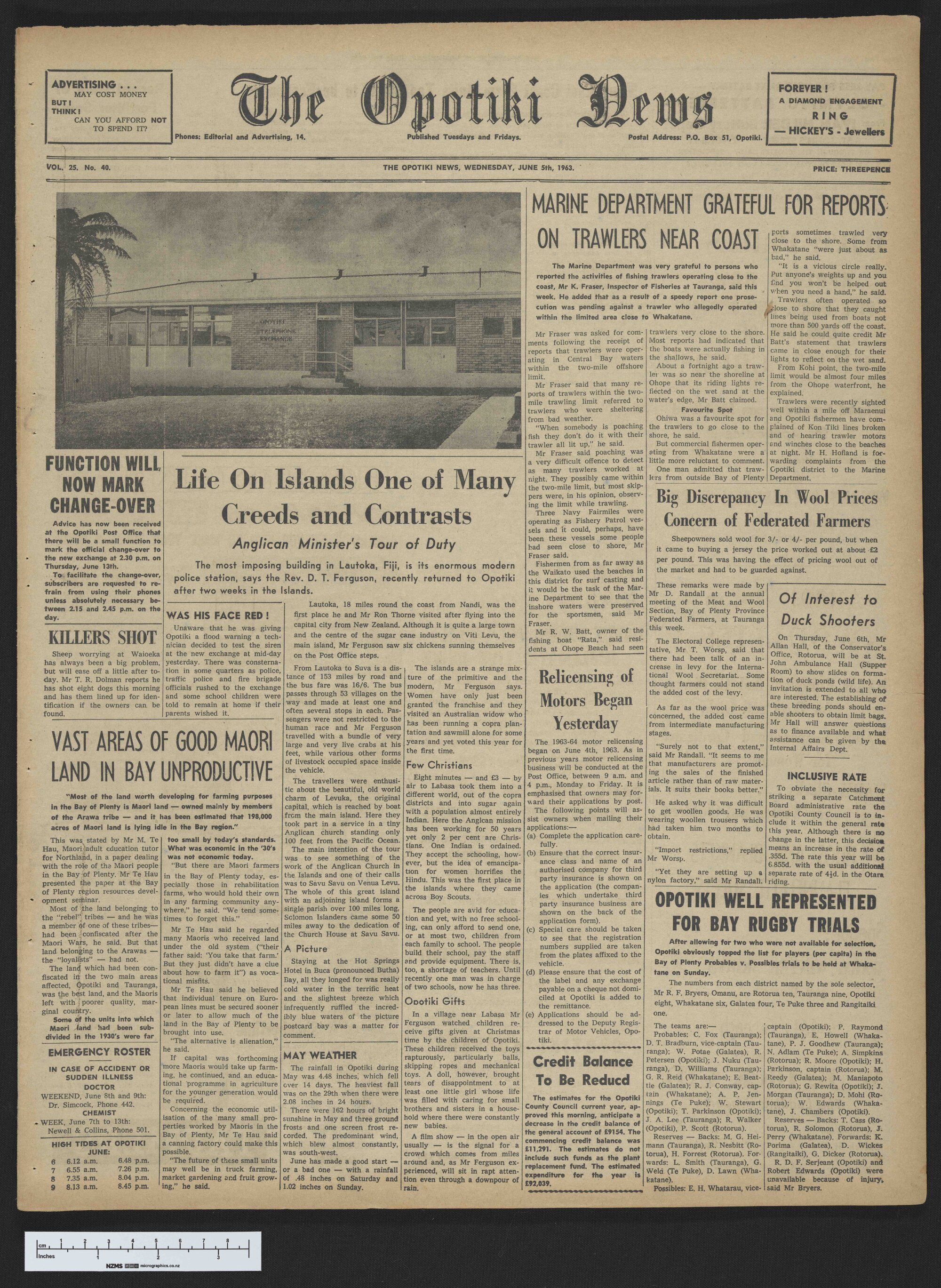 1963-06-05 Opotiki News