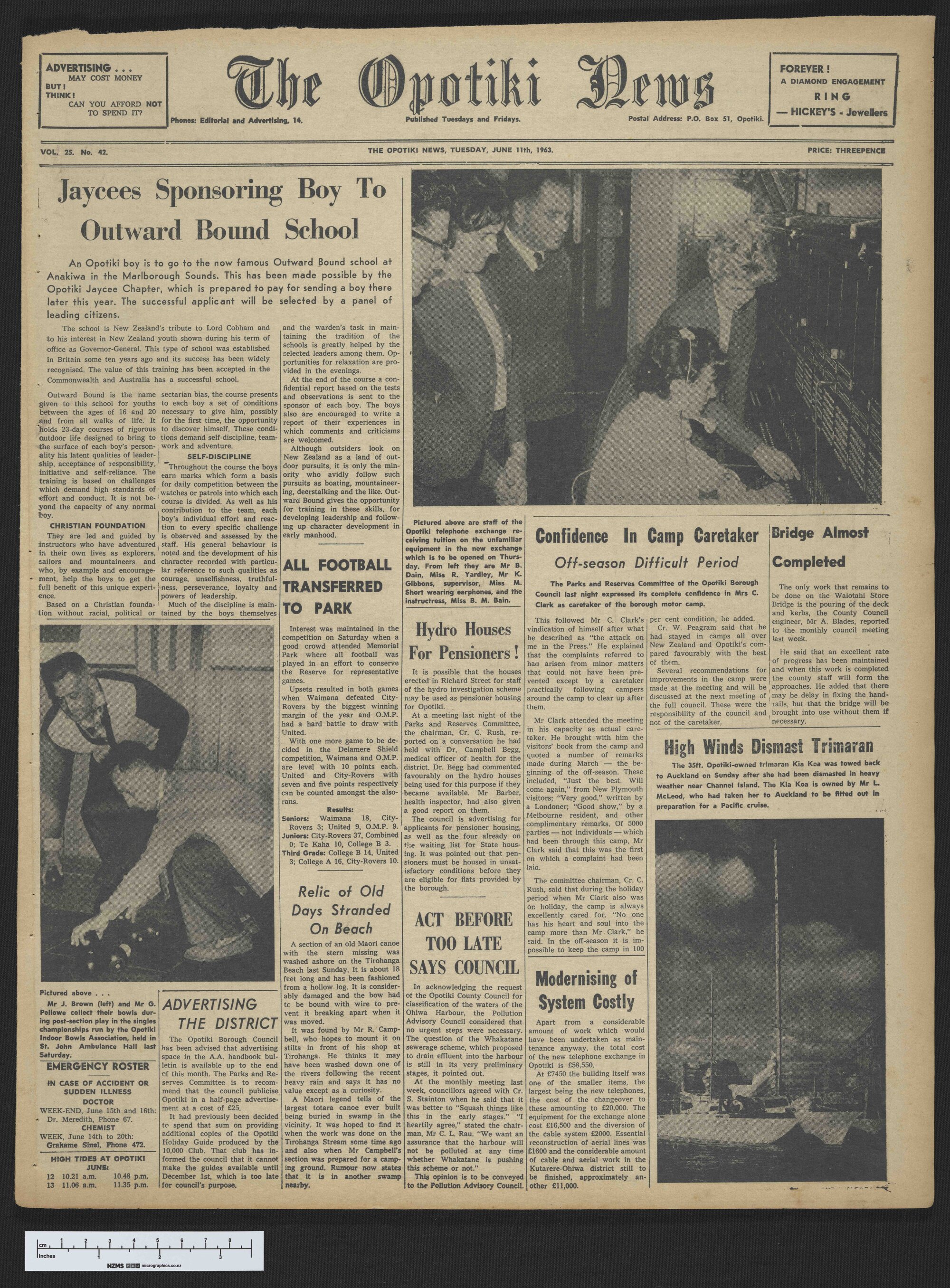 1963-06-11 Opotiki News