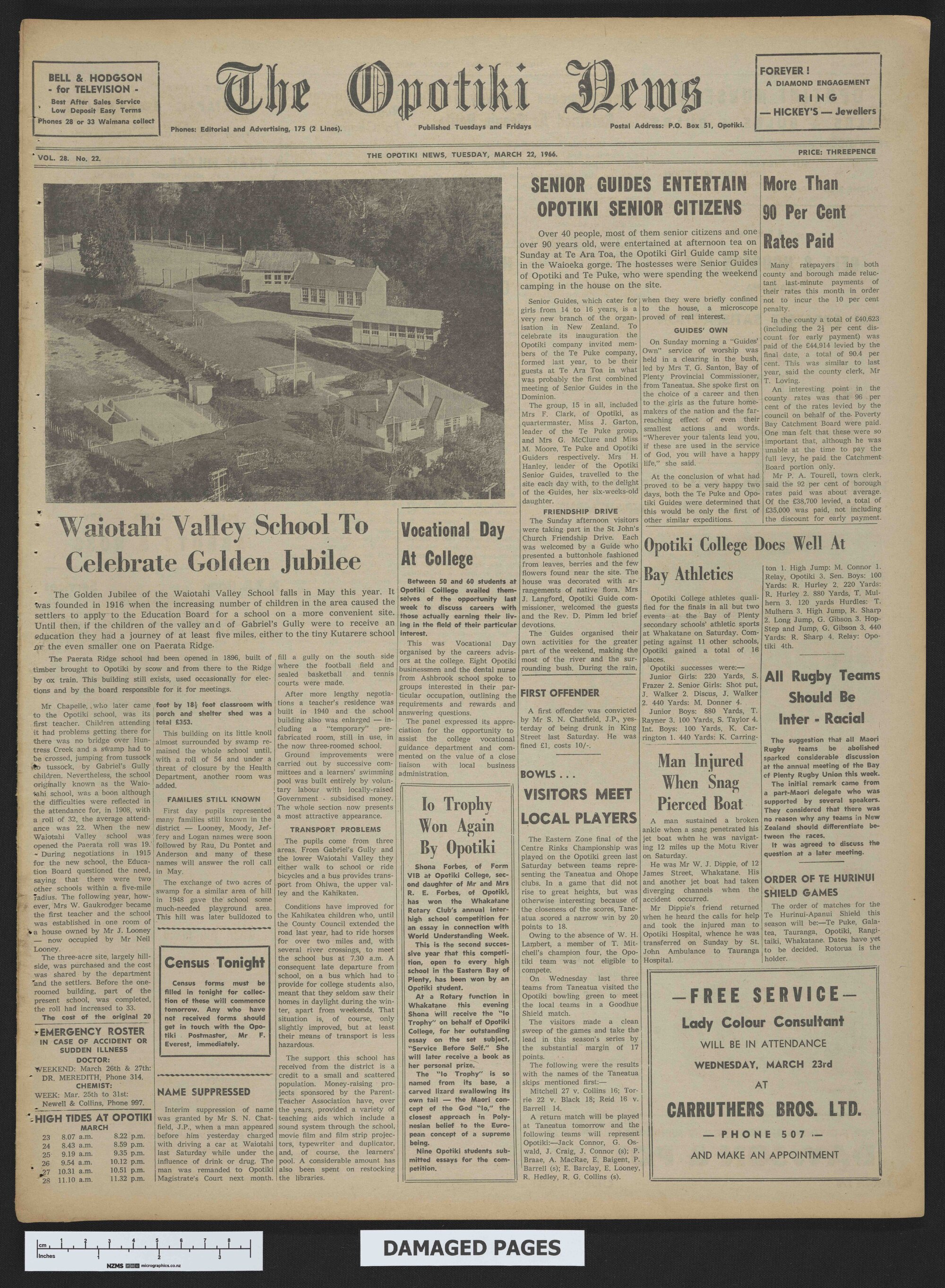 1966-03-22 Opotiki News