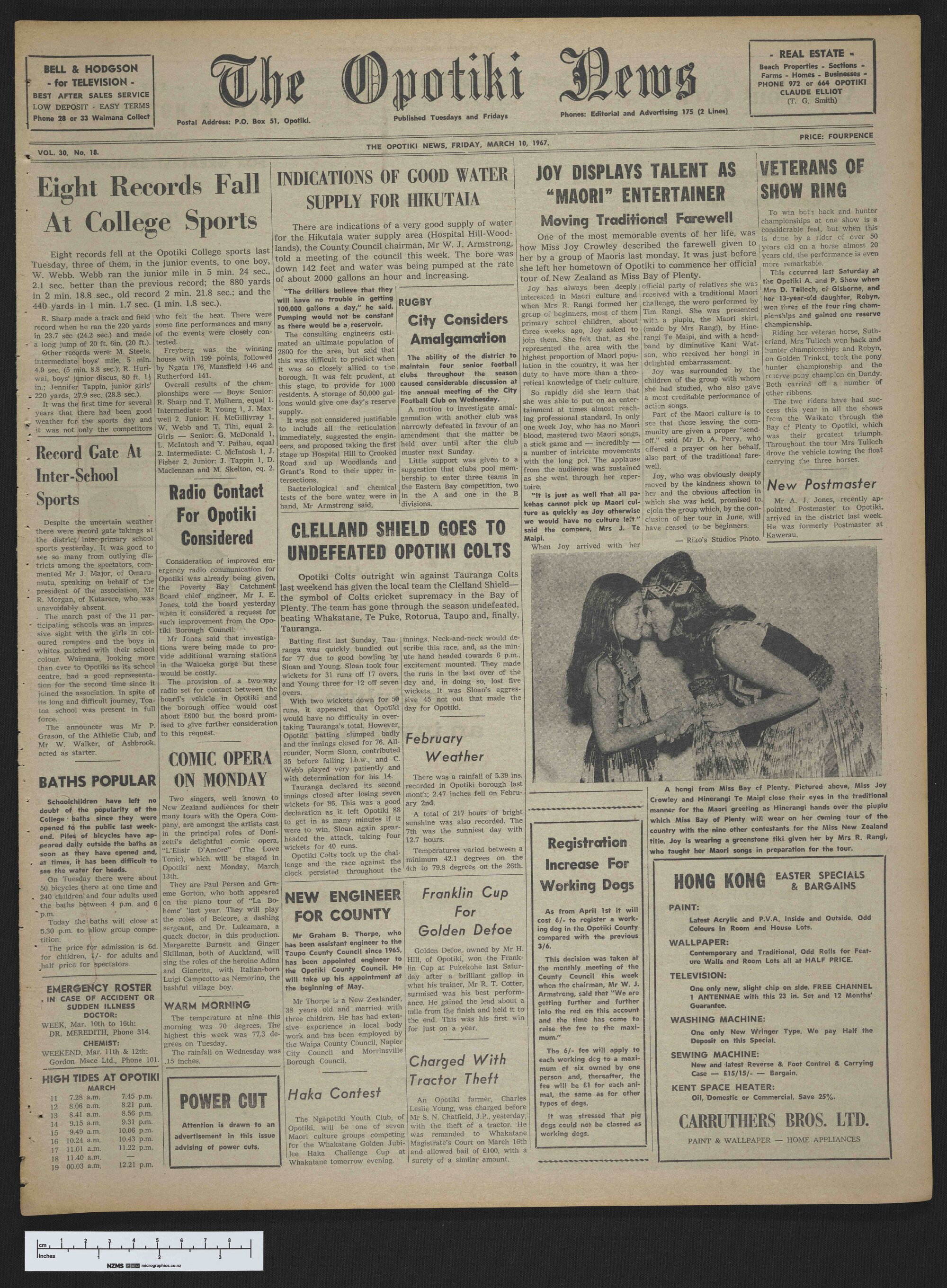 1967-03-10 Opotiki News