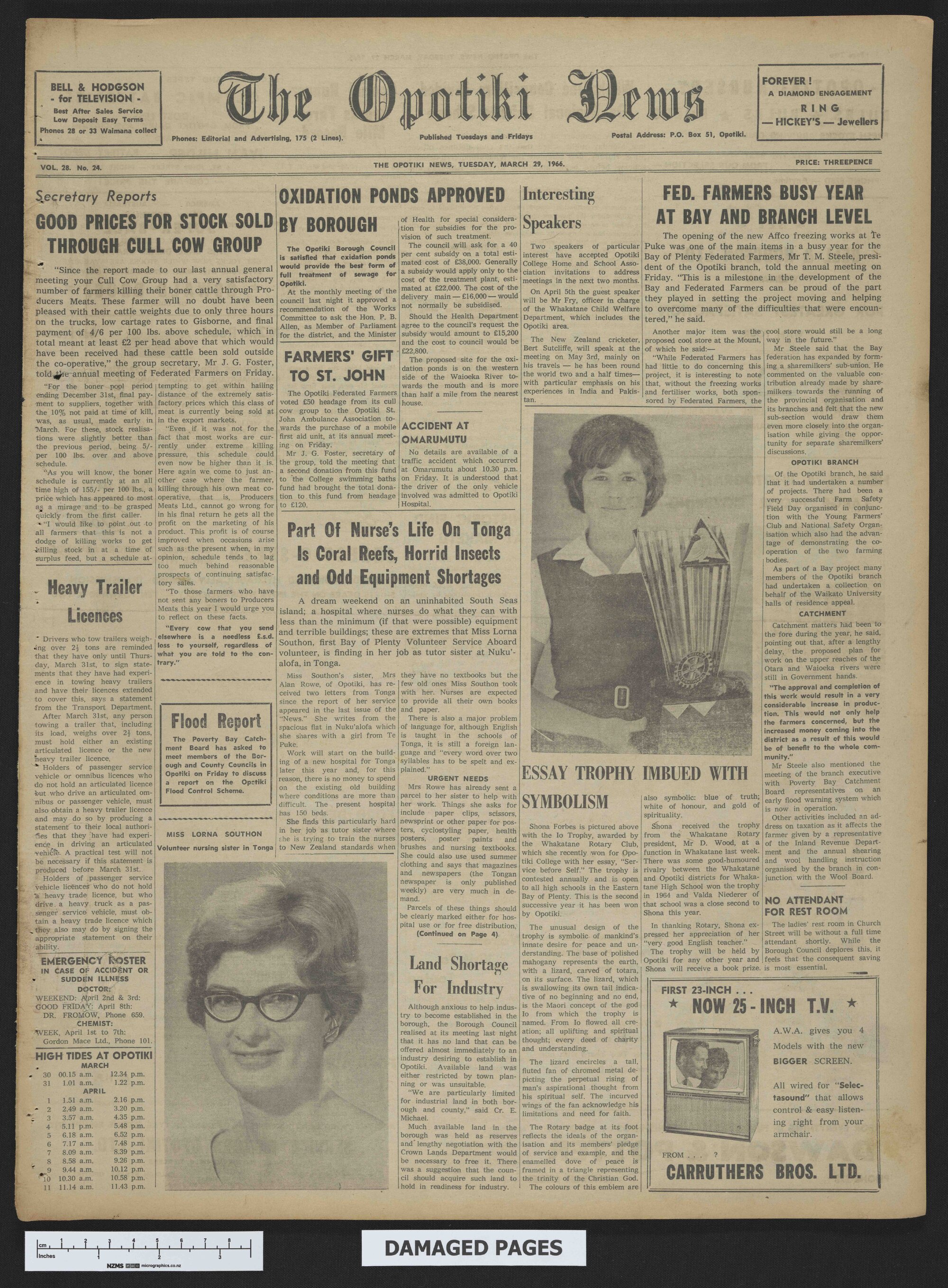 1966-03-29 Opotiki News