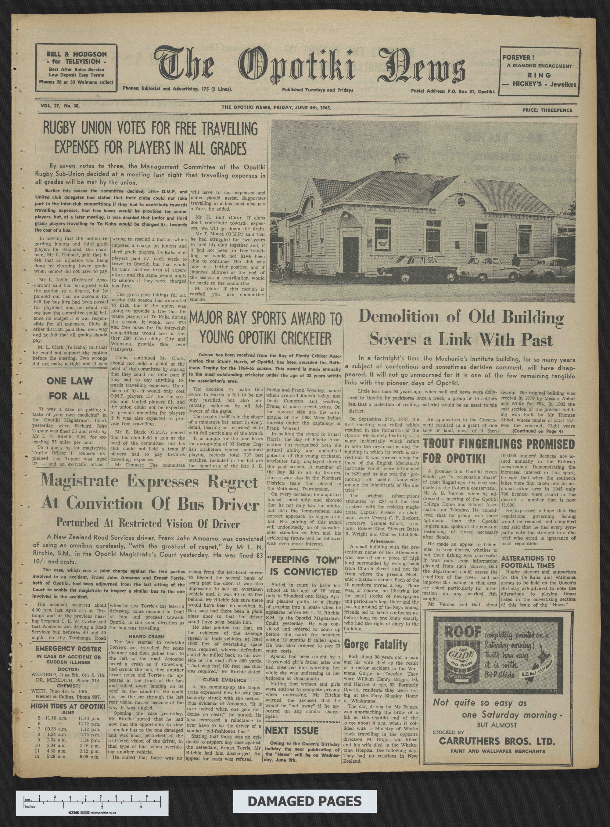 1965-06-04 Opotiki News