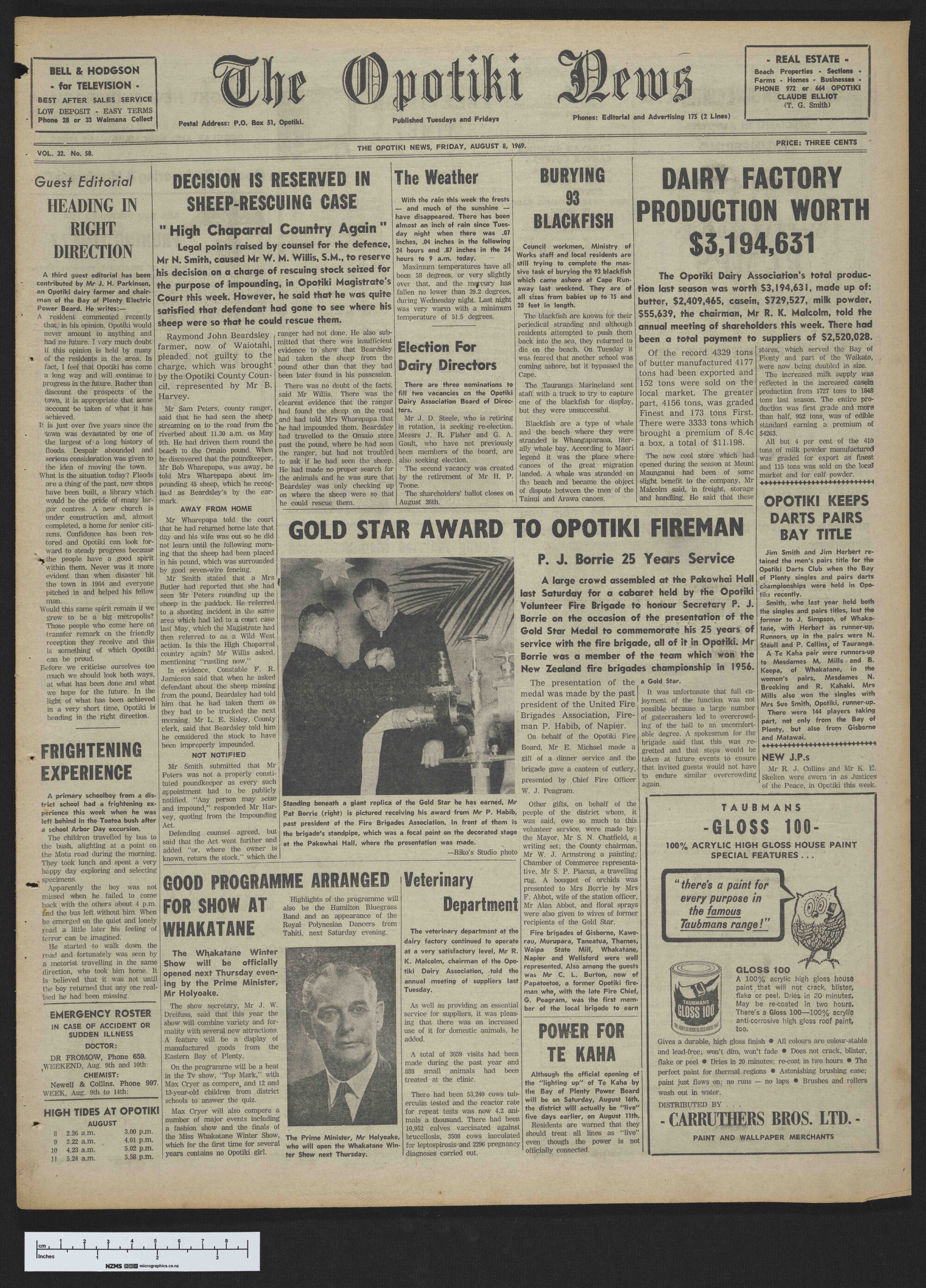 1969-08-08 Opotiki News