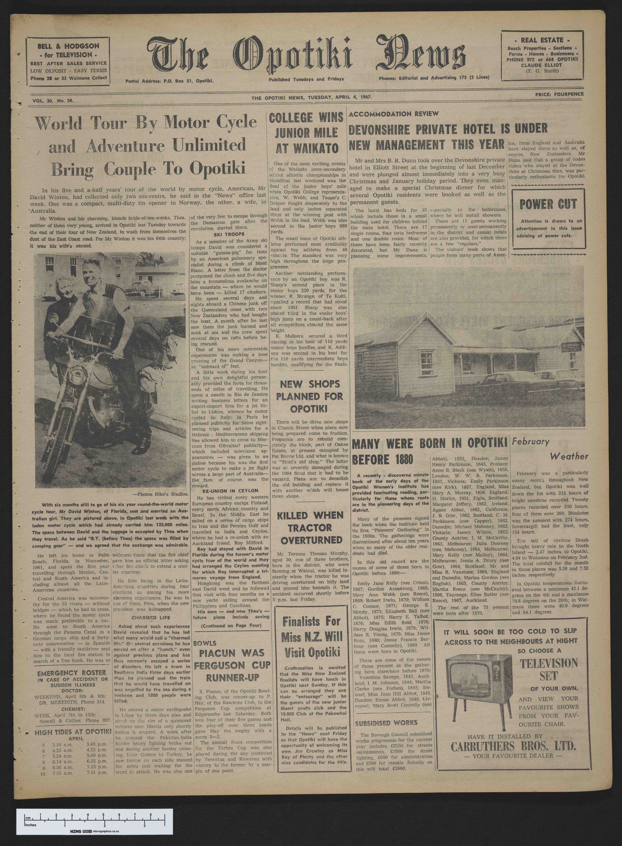 1967-04-04 Opotiki News