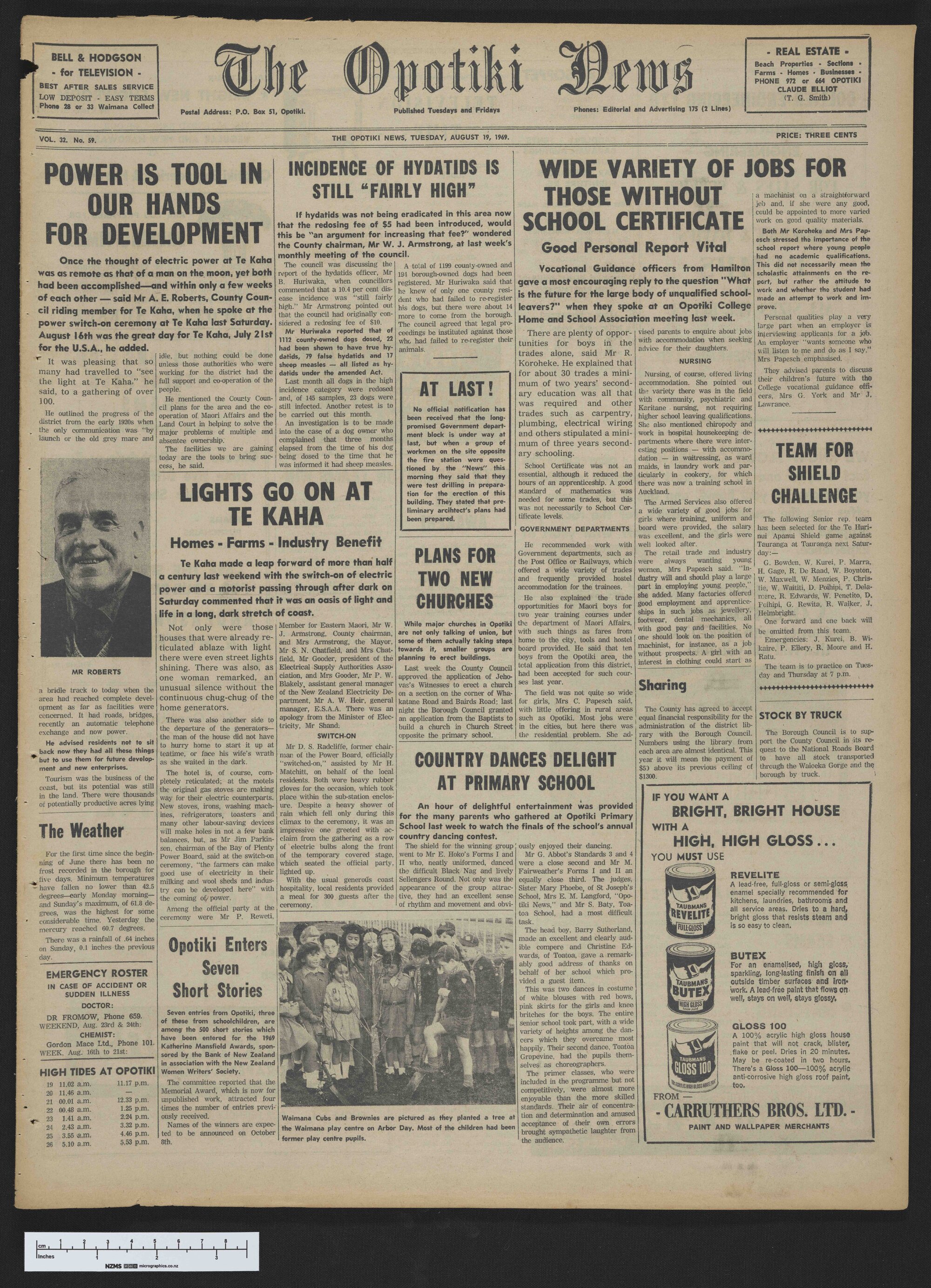 1969-08-19 Opotiki News