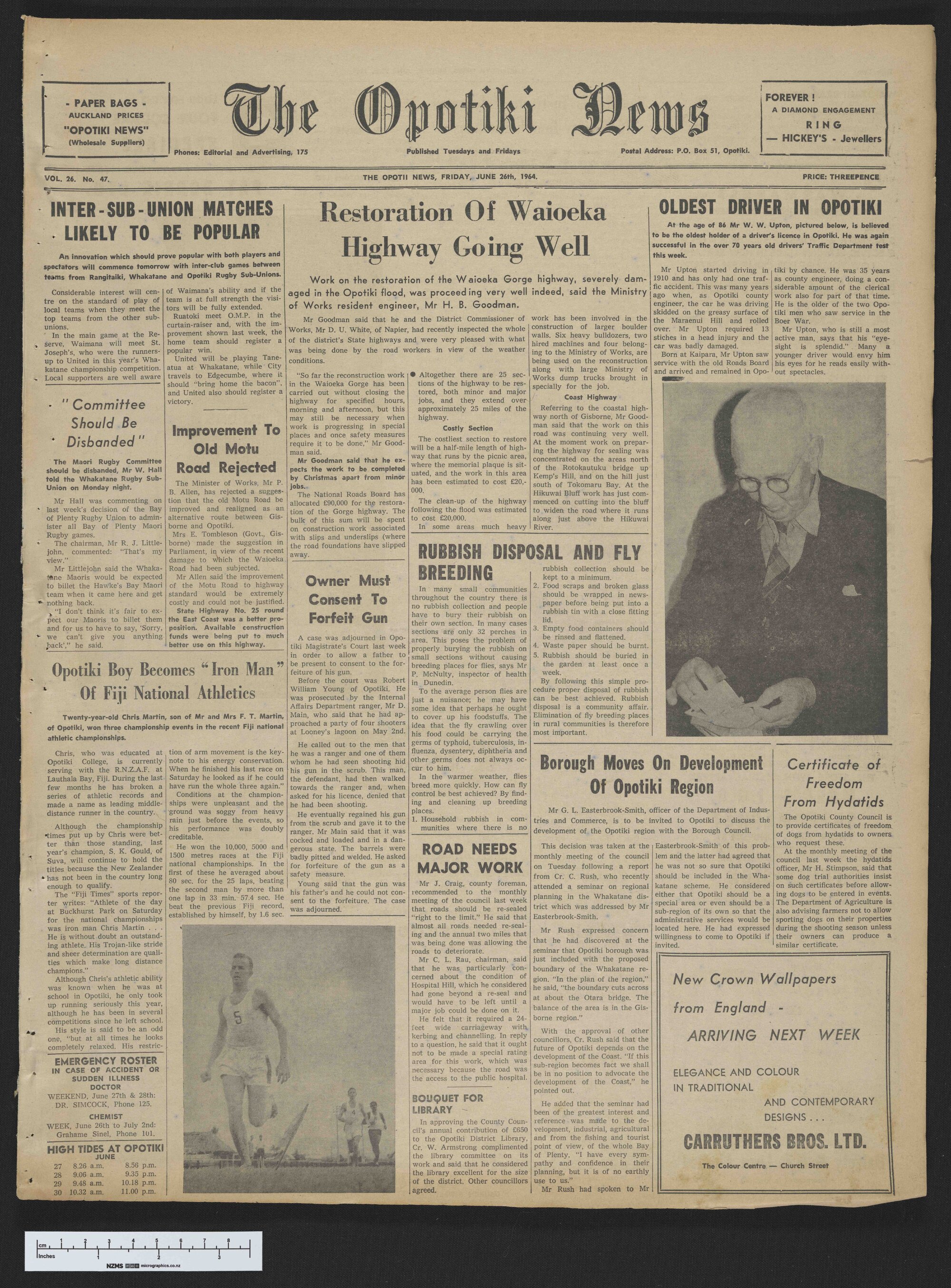 1964-06-26 Opotiki News