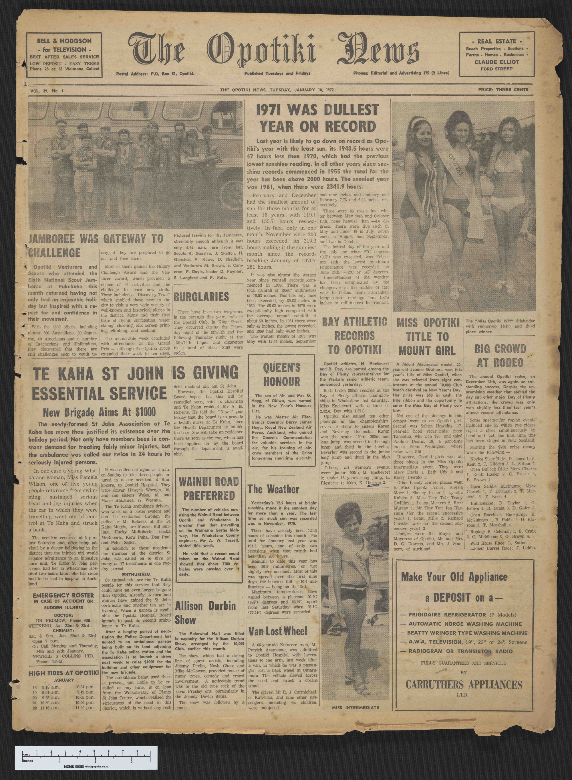 1972-01-18 Opotiki News