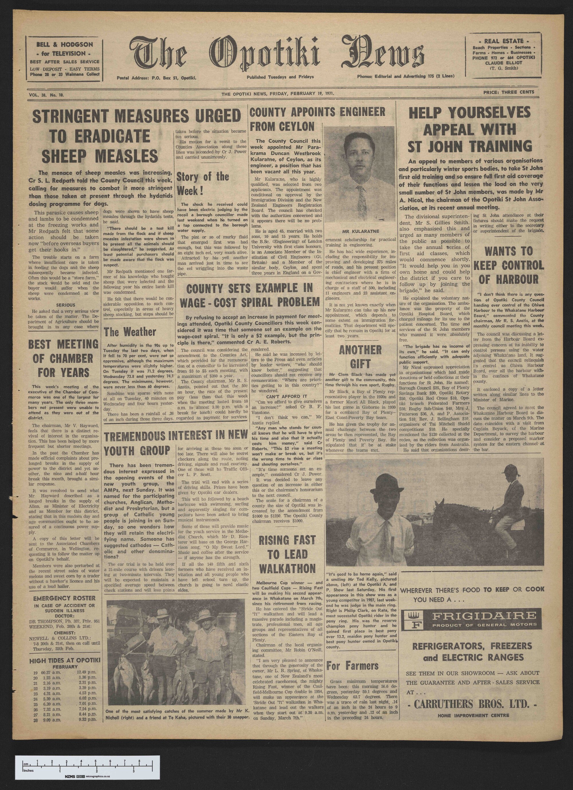 1971-02-19 Opotiki News
