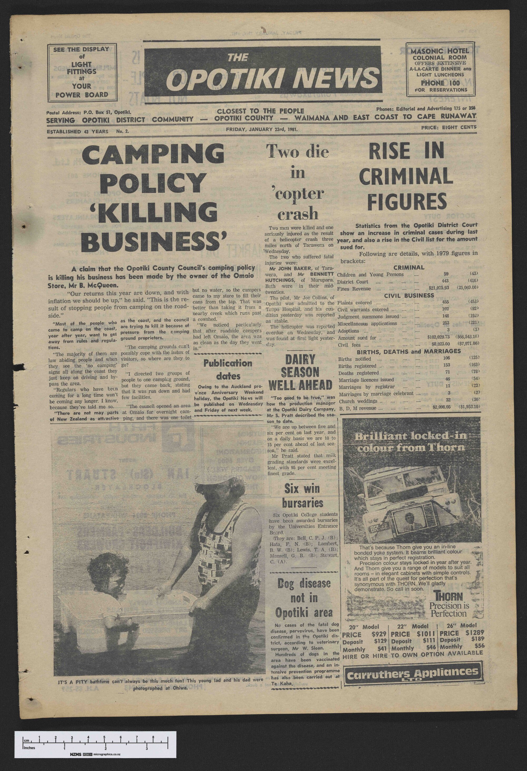 1981-01-23 Opotiki News