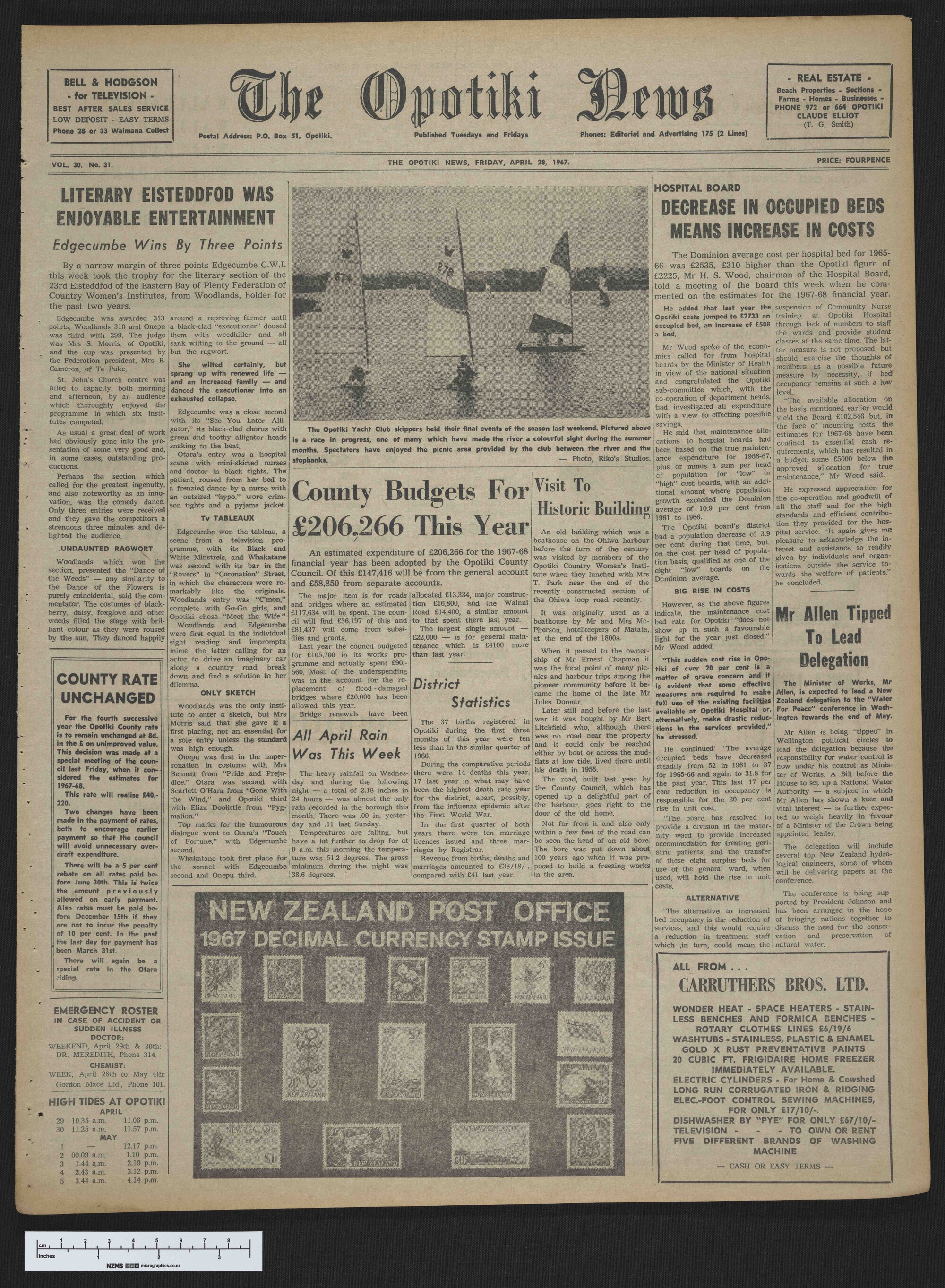 1967-04-28 Opotiki News