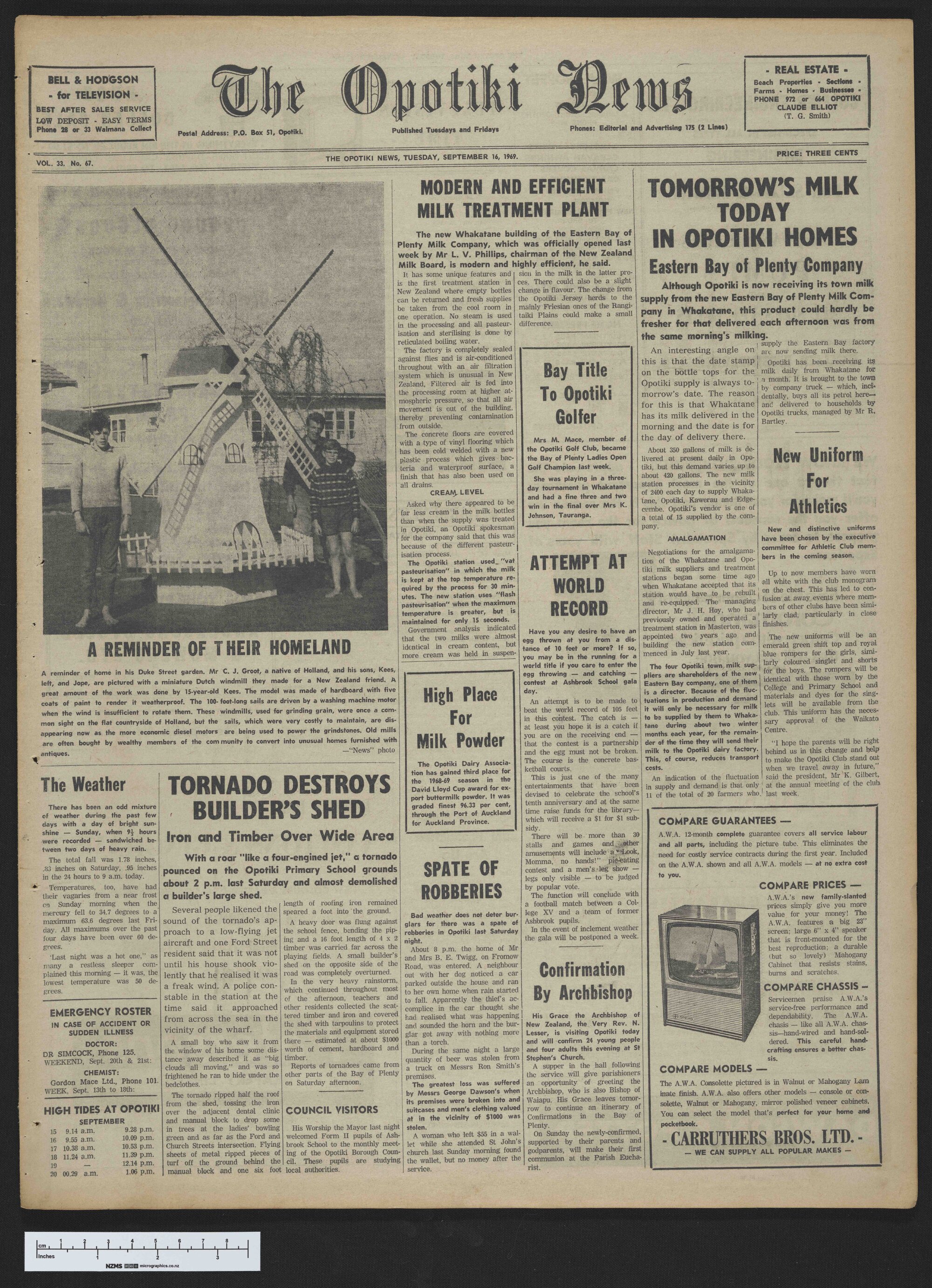 1969-09-16 Opotiki News