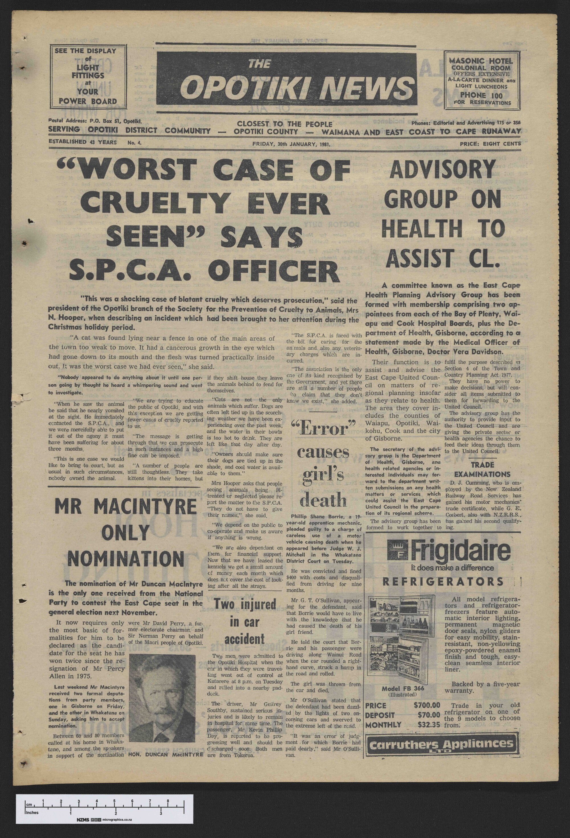1981-01-30 Opotiki News