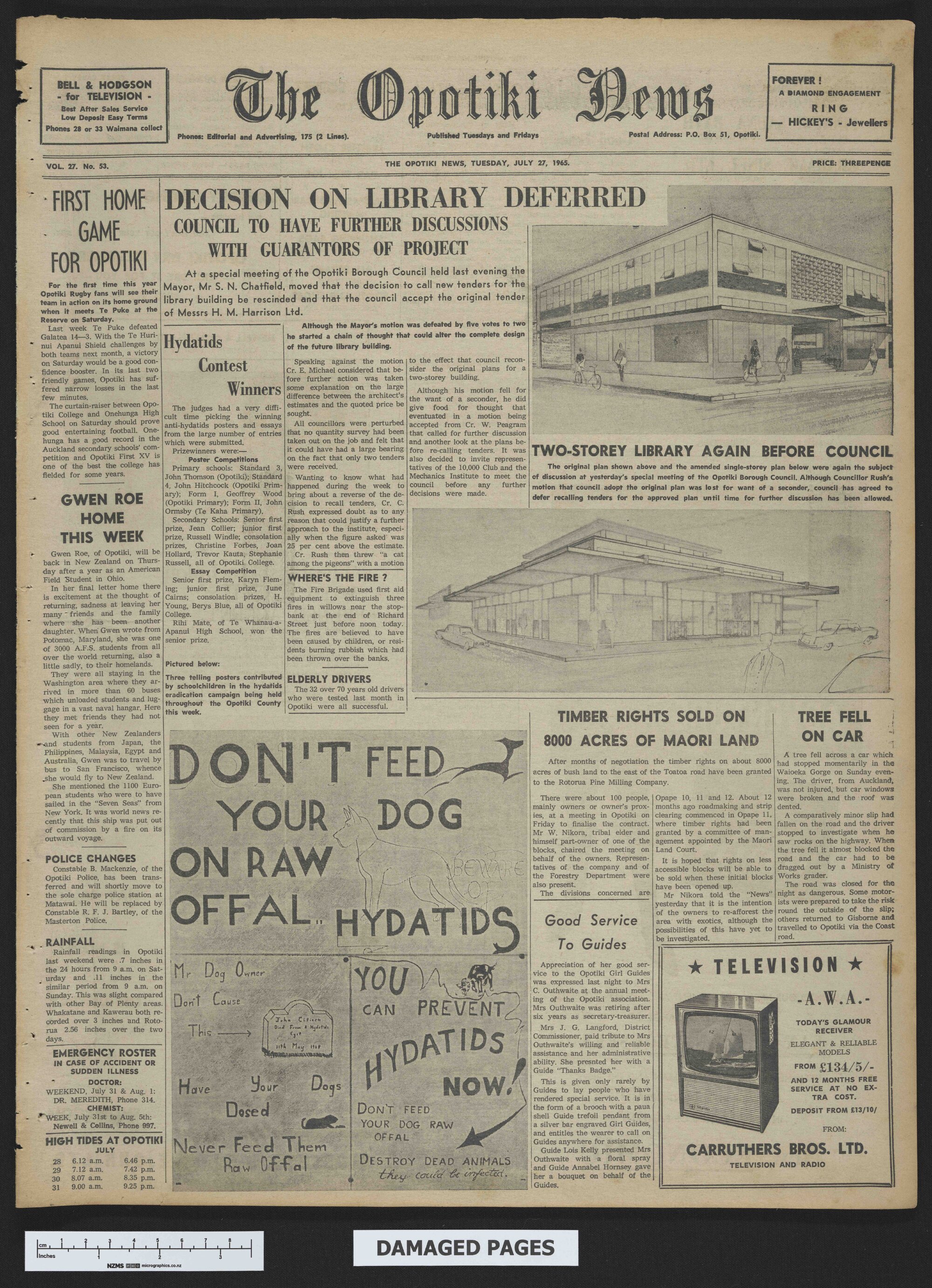 1965-07-27 Opotiki News