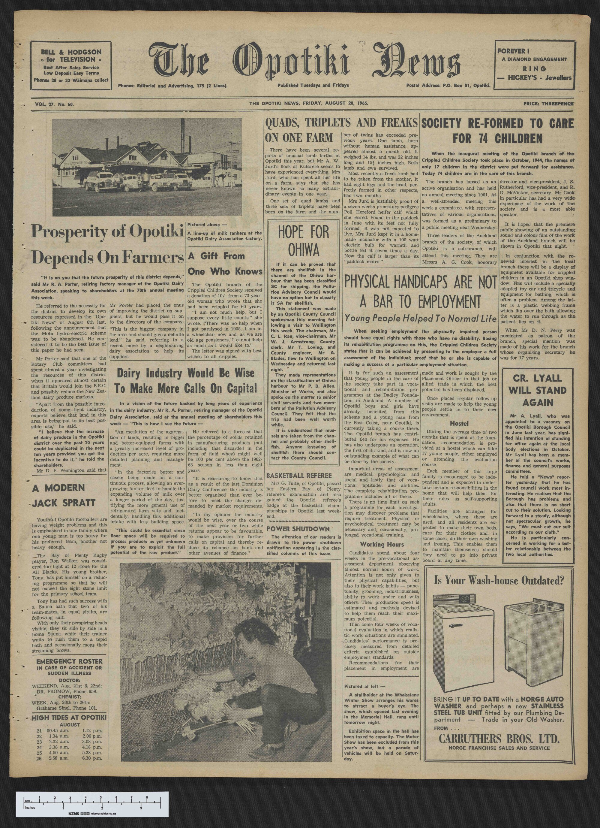 1965-08-20 Opotiki News