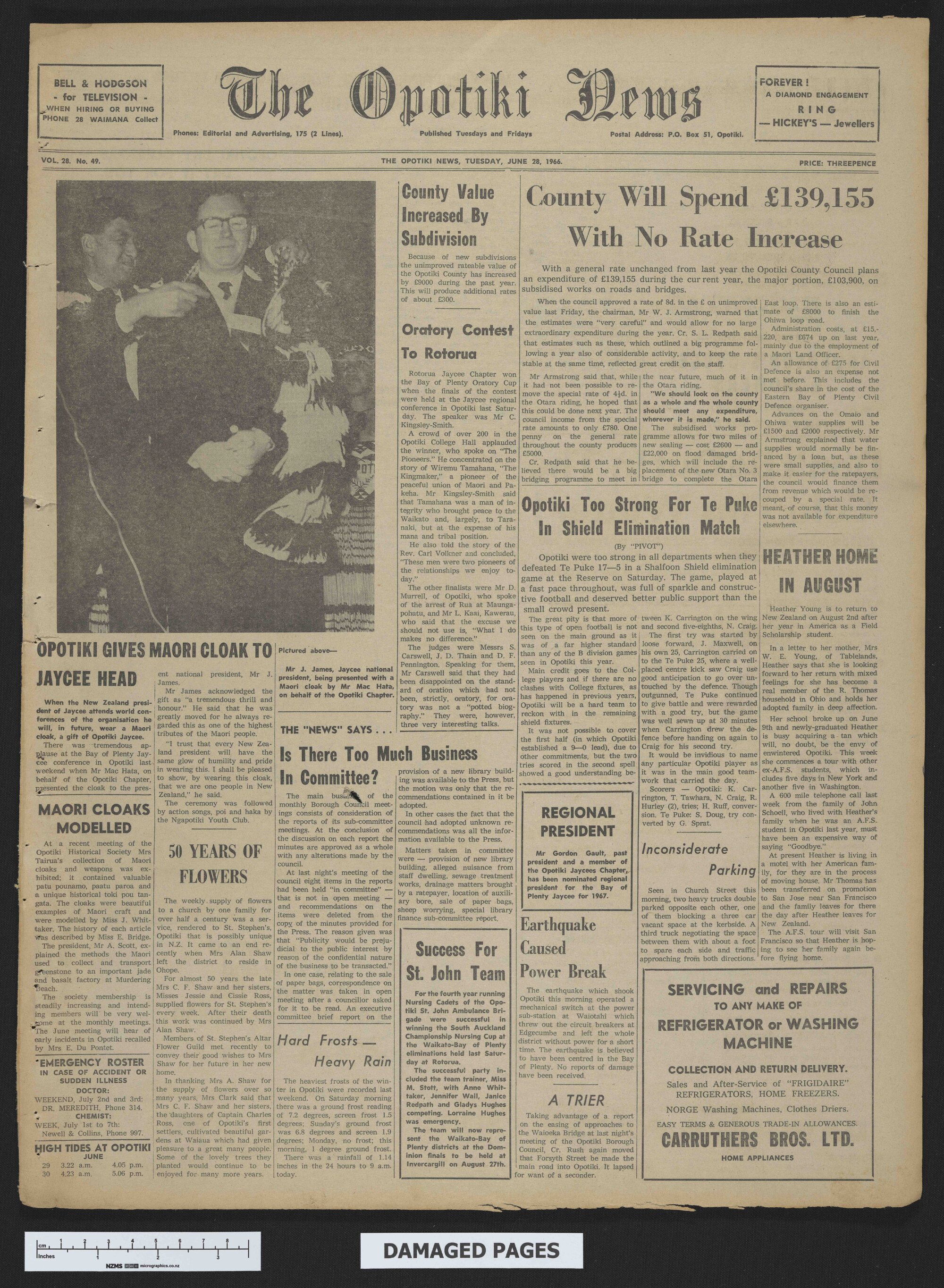 1966-06-28 Opotiki News