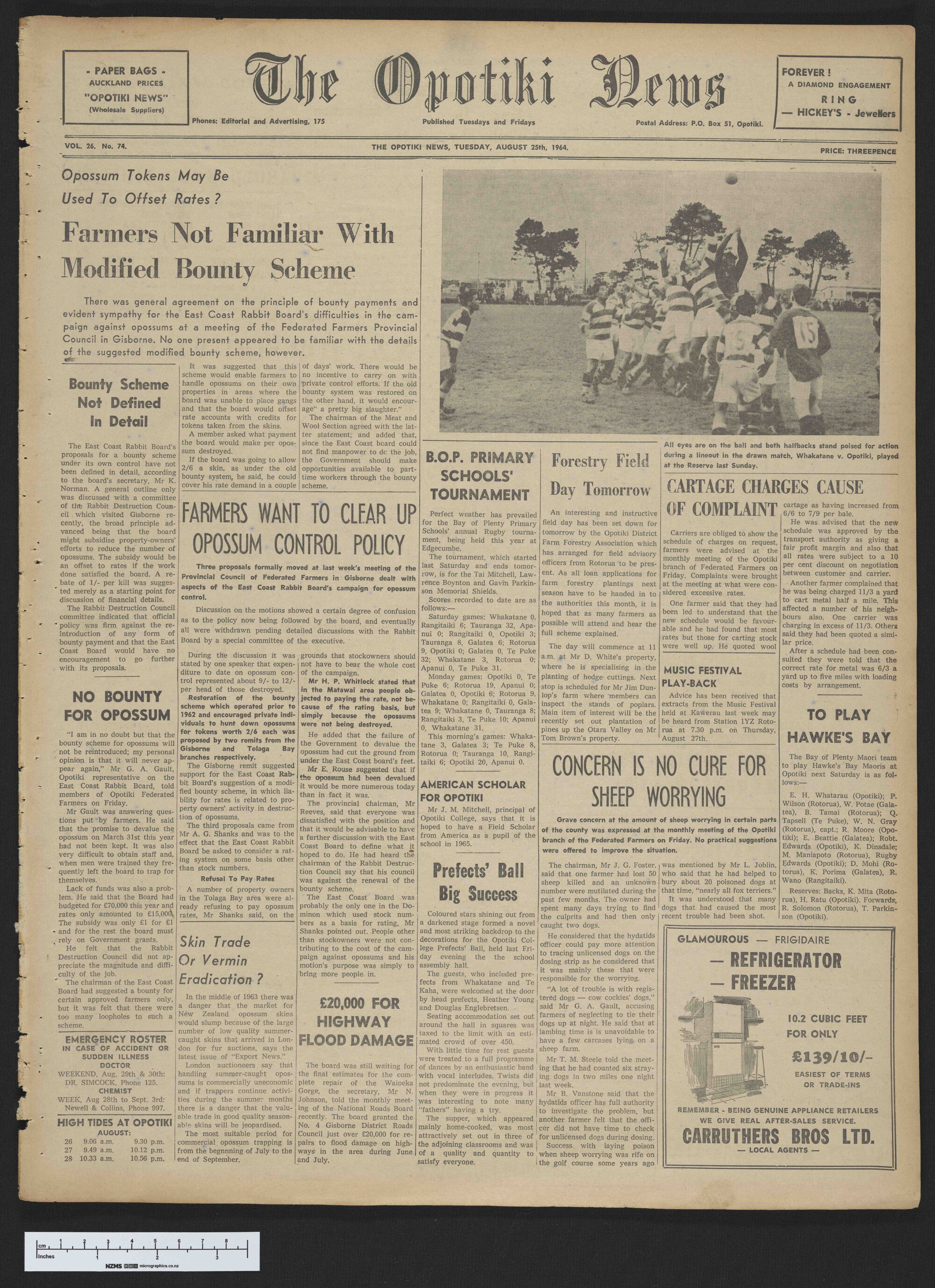 1964-08-25 Opotiki News