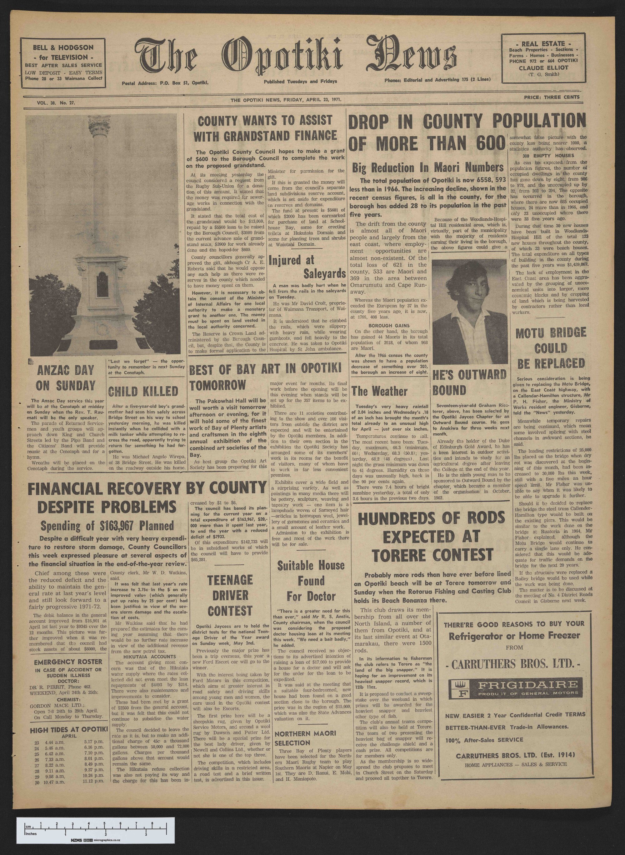 1971-04-23 Opotiki News