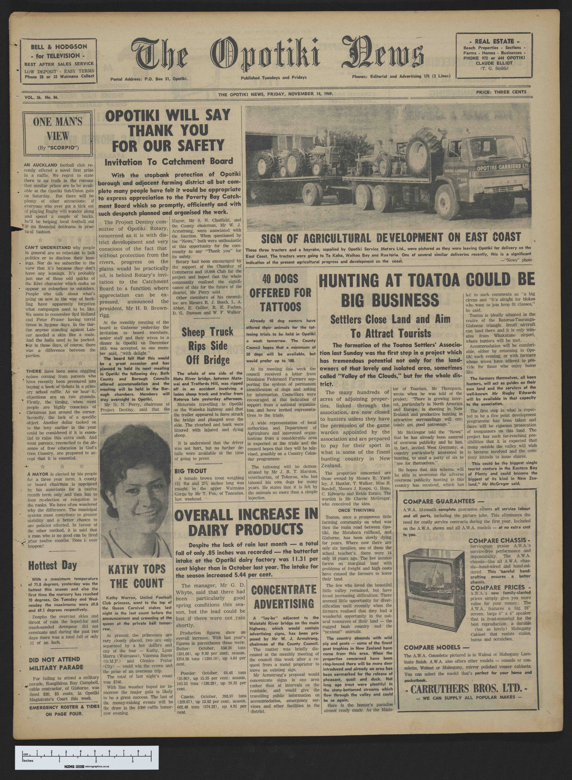 1969-11-14 Opotiki News