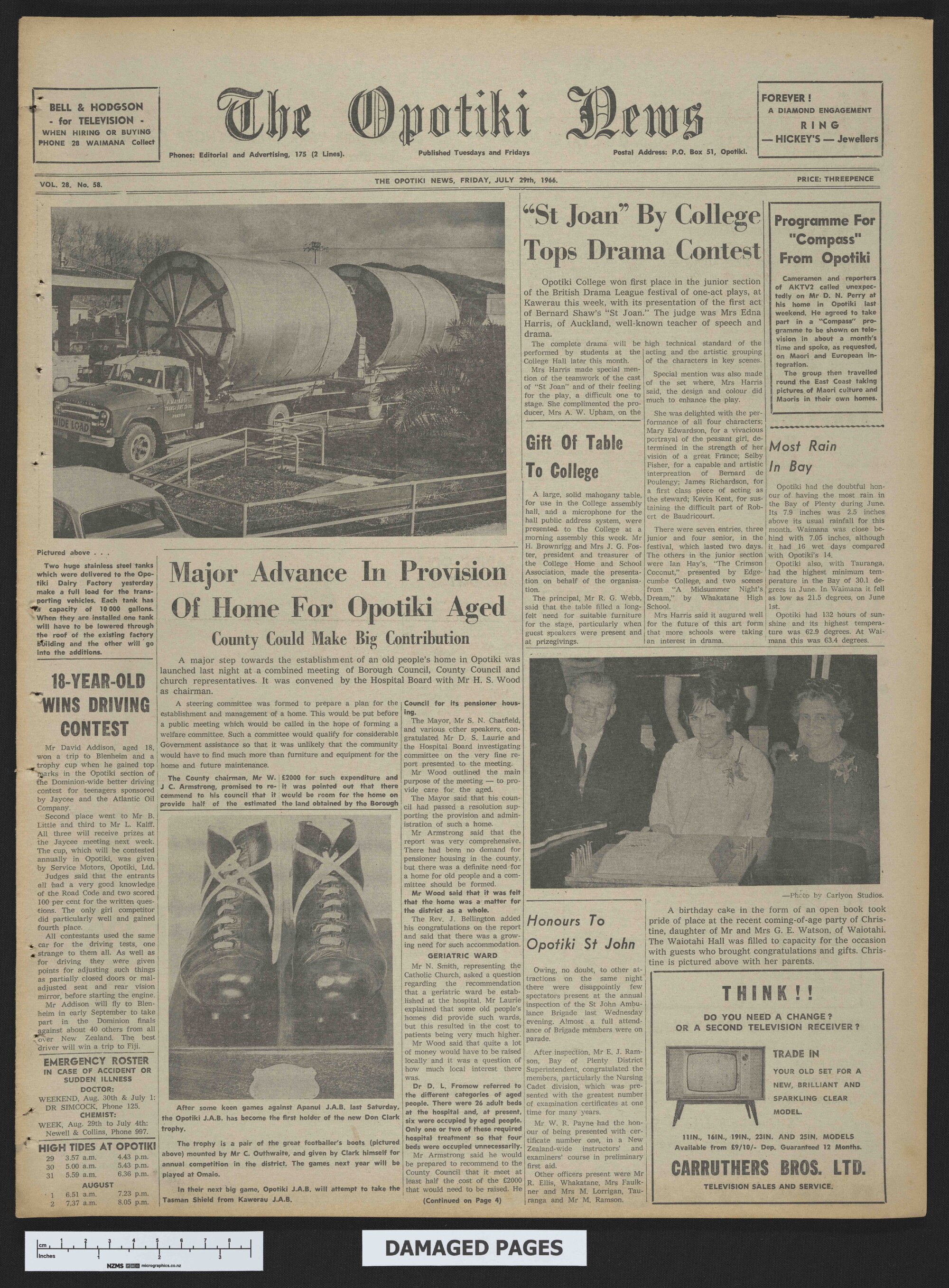 1966-07-29 Opotiki News