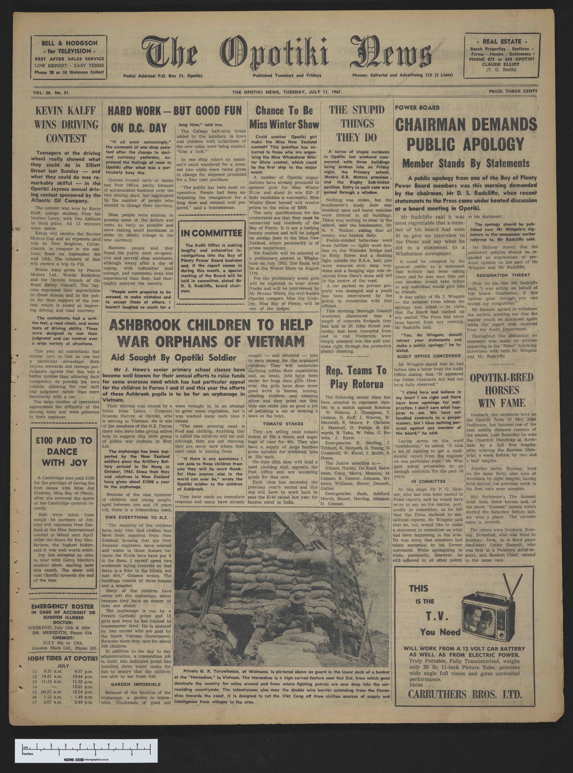 1967-07-11 Opotiki News