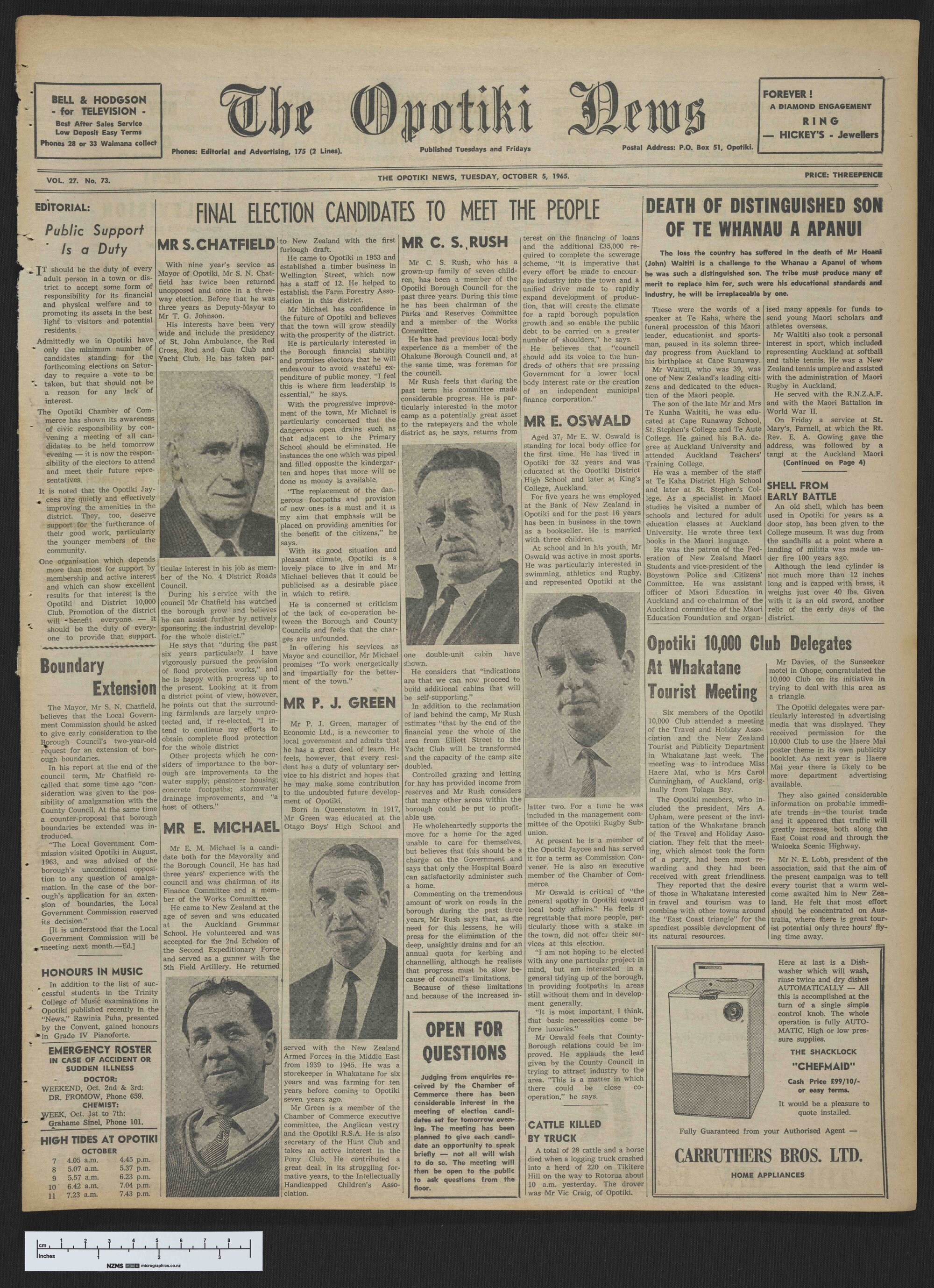 1965-10-05 Opotiki News