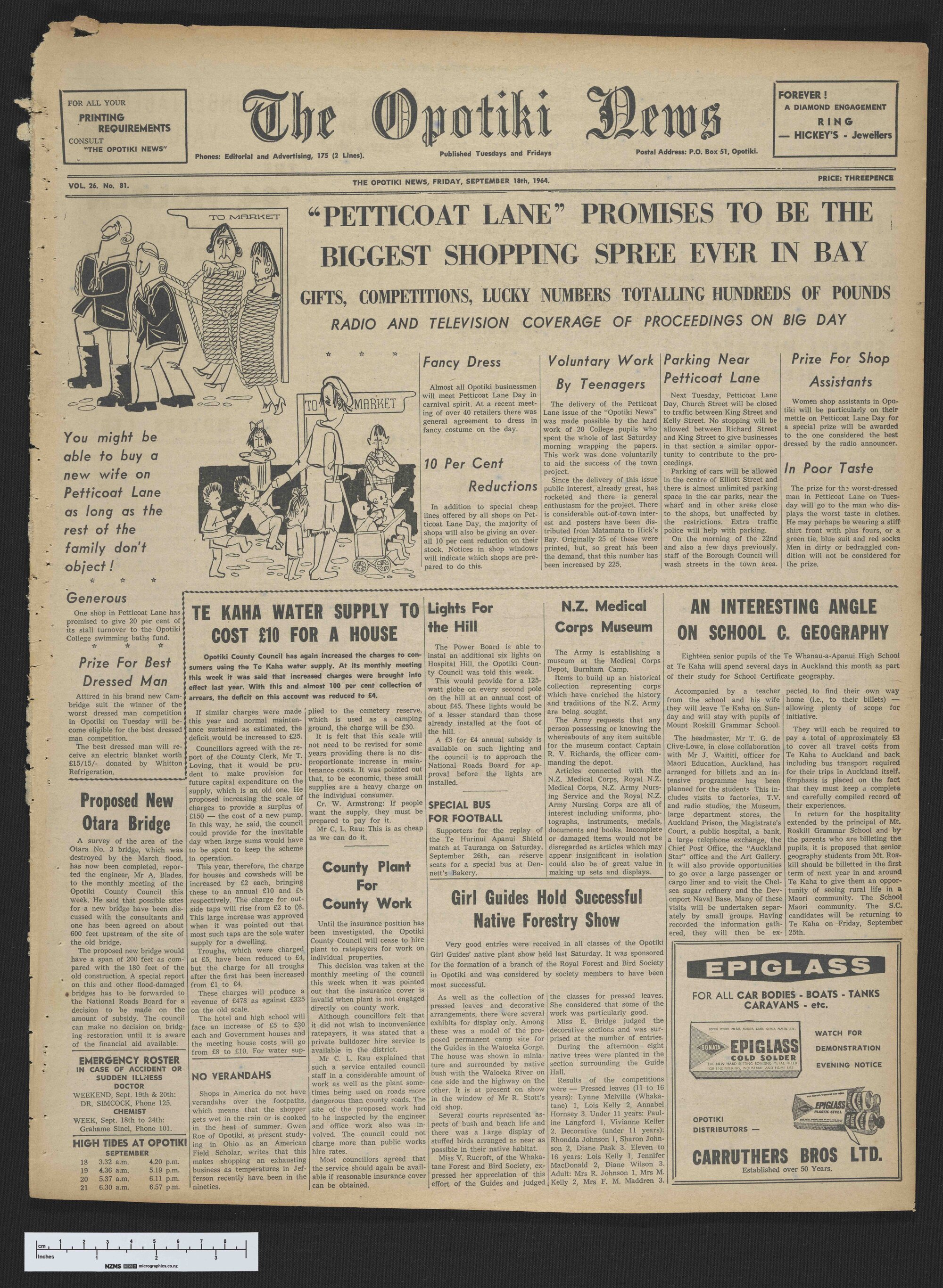 1964-09-18 Opotiki News