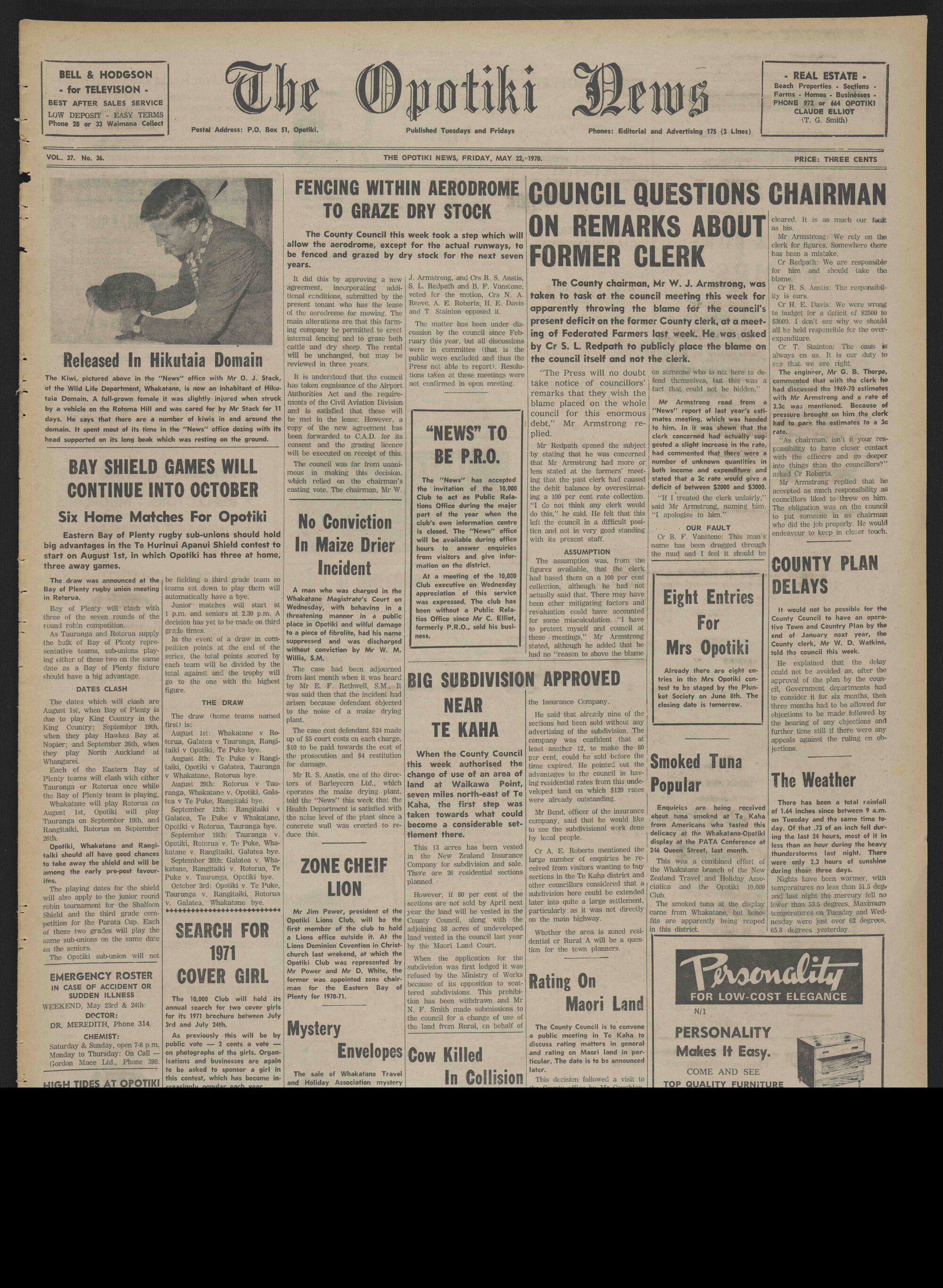 1970-05-22 Opotiki News