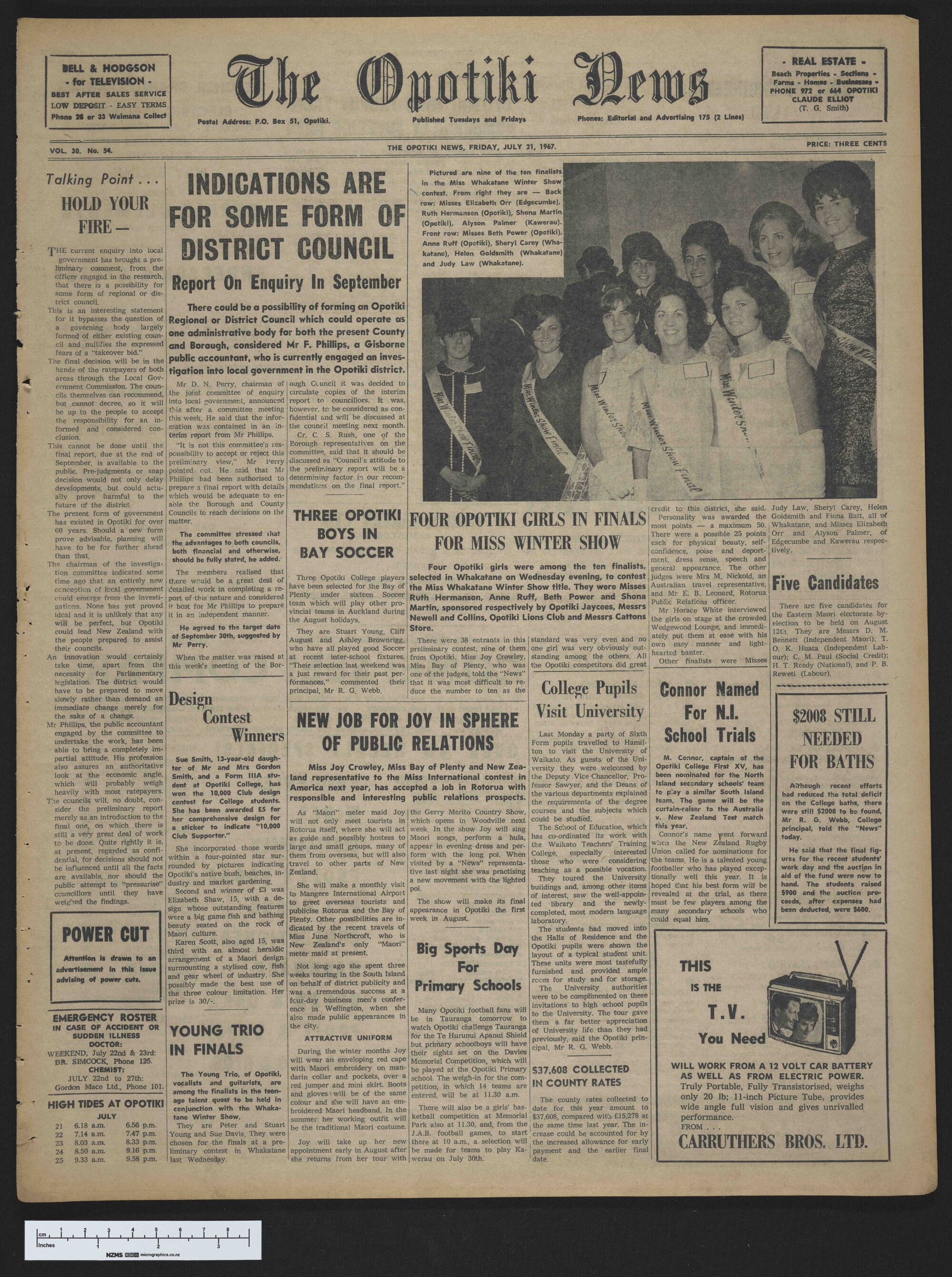 1967-07-21 Opotiki News