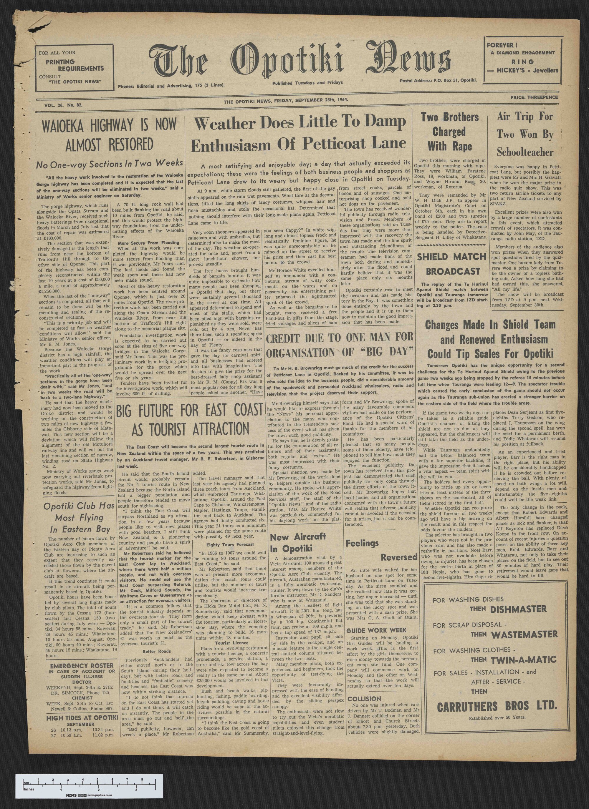 1964-09-25 Opotiki News