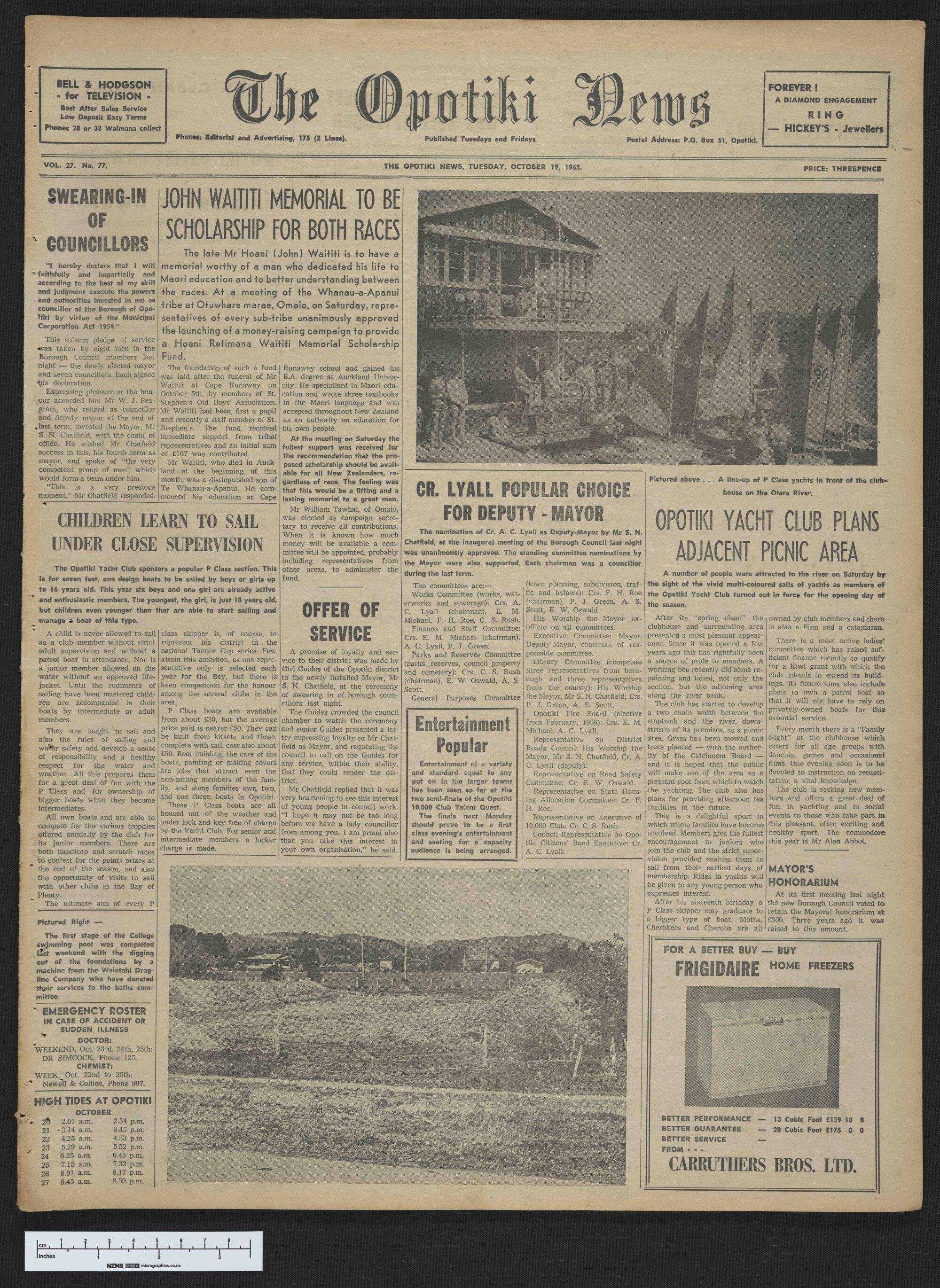 1965-10-19 Opotiki News