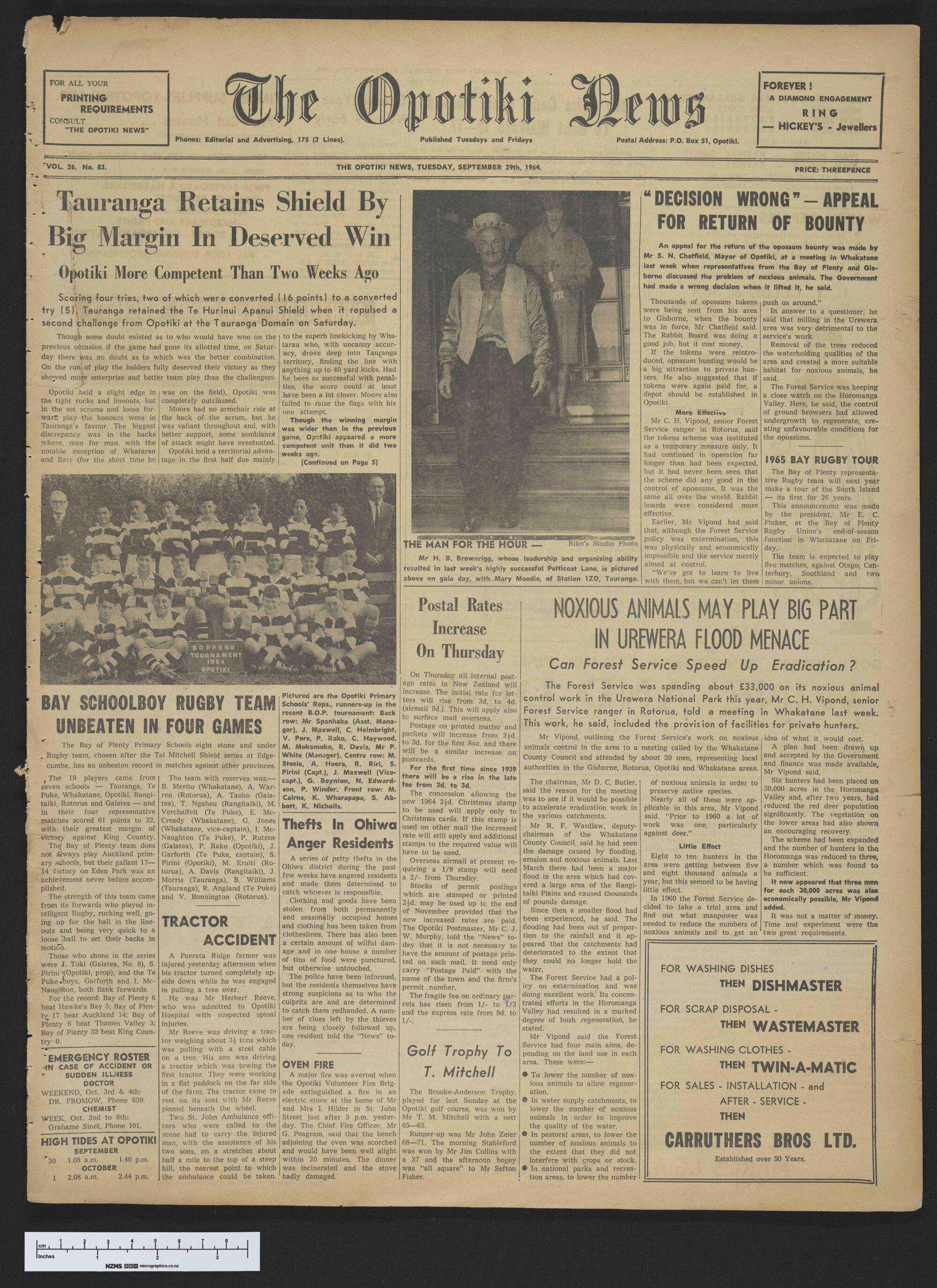 1964-09-29 Opotiki News